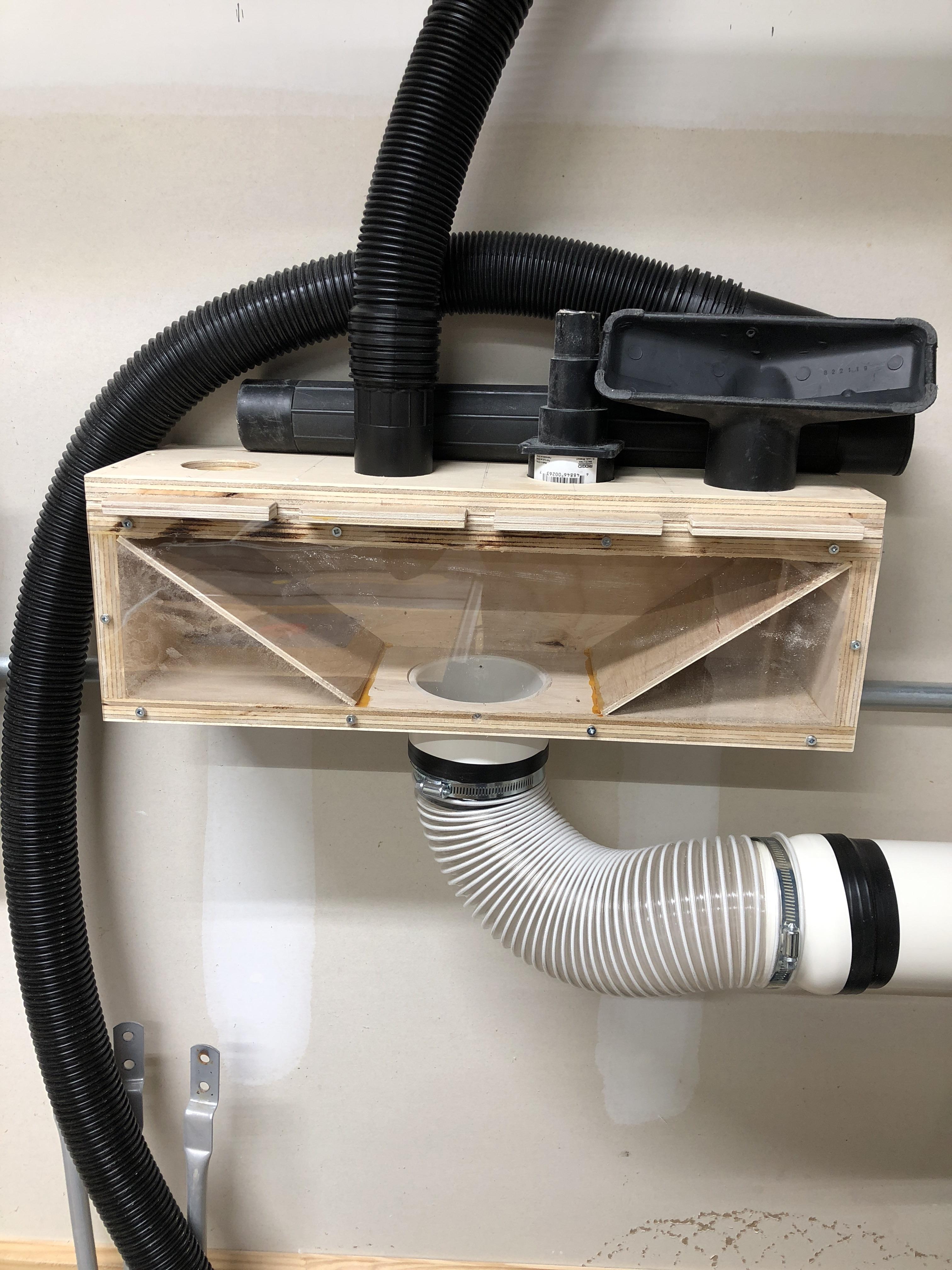 4 port dust manifold done. Making an extendable boom for sanding, a