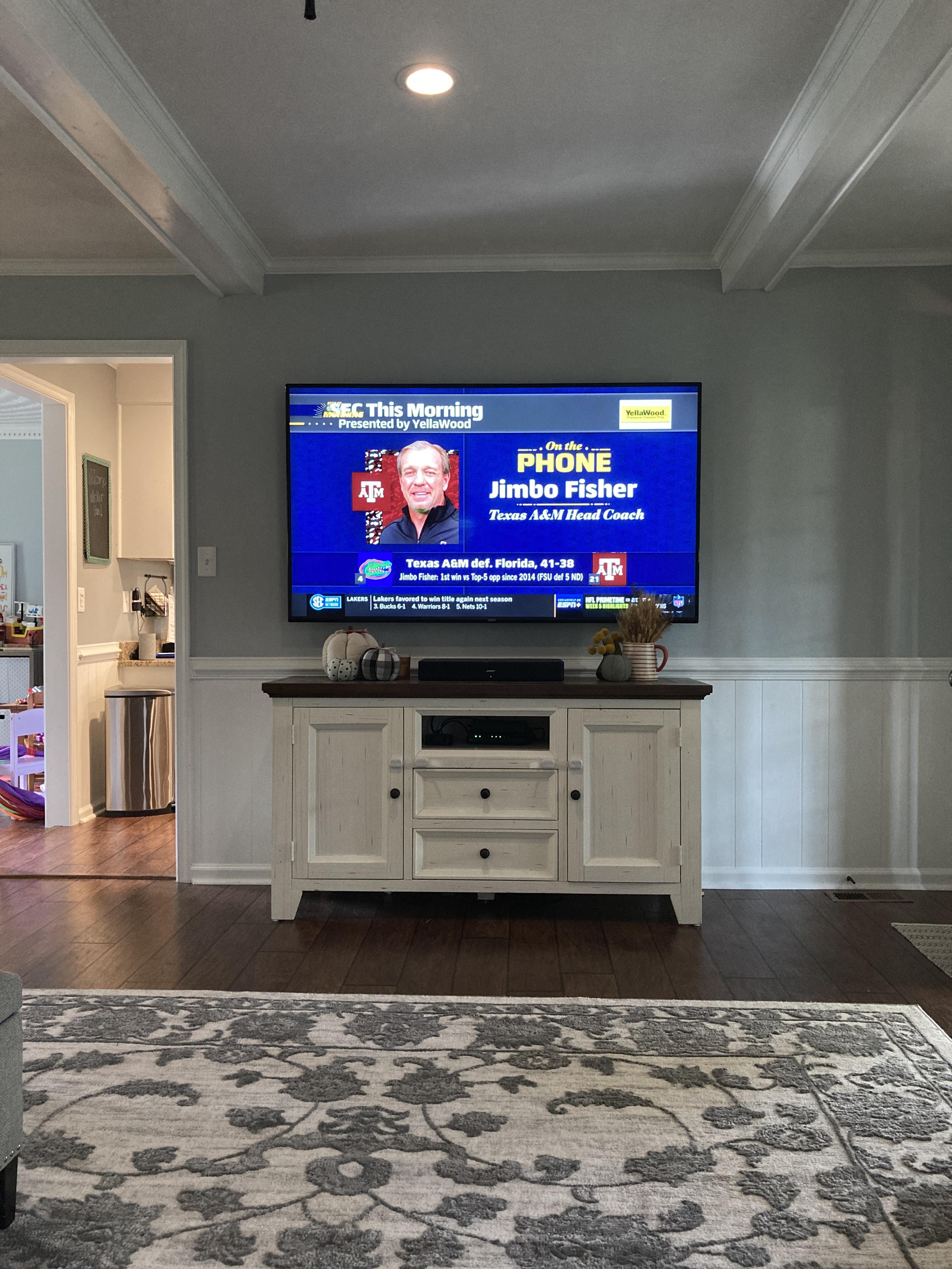 Just curious...is it too high? r/TVTooHigh