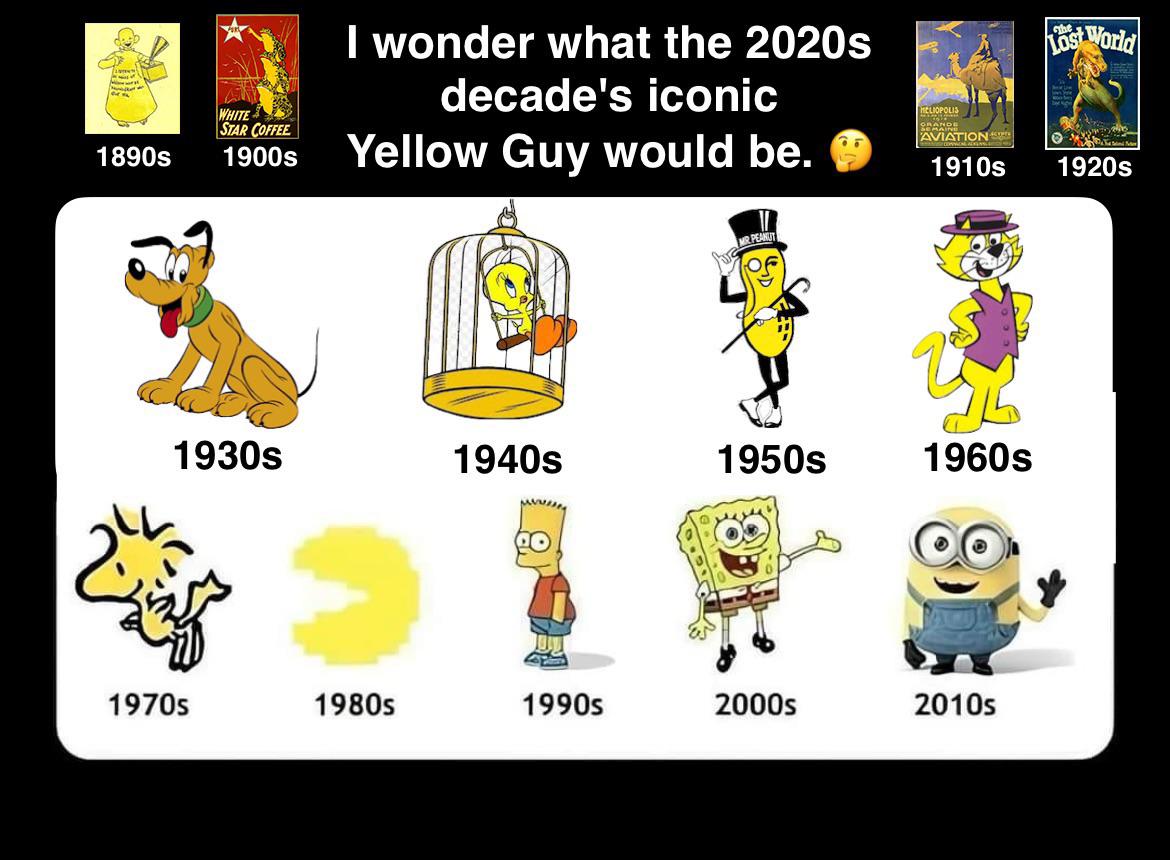 Any thoughts for this decade’s iconic yellow fellow? Or hasn’t arrived
