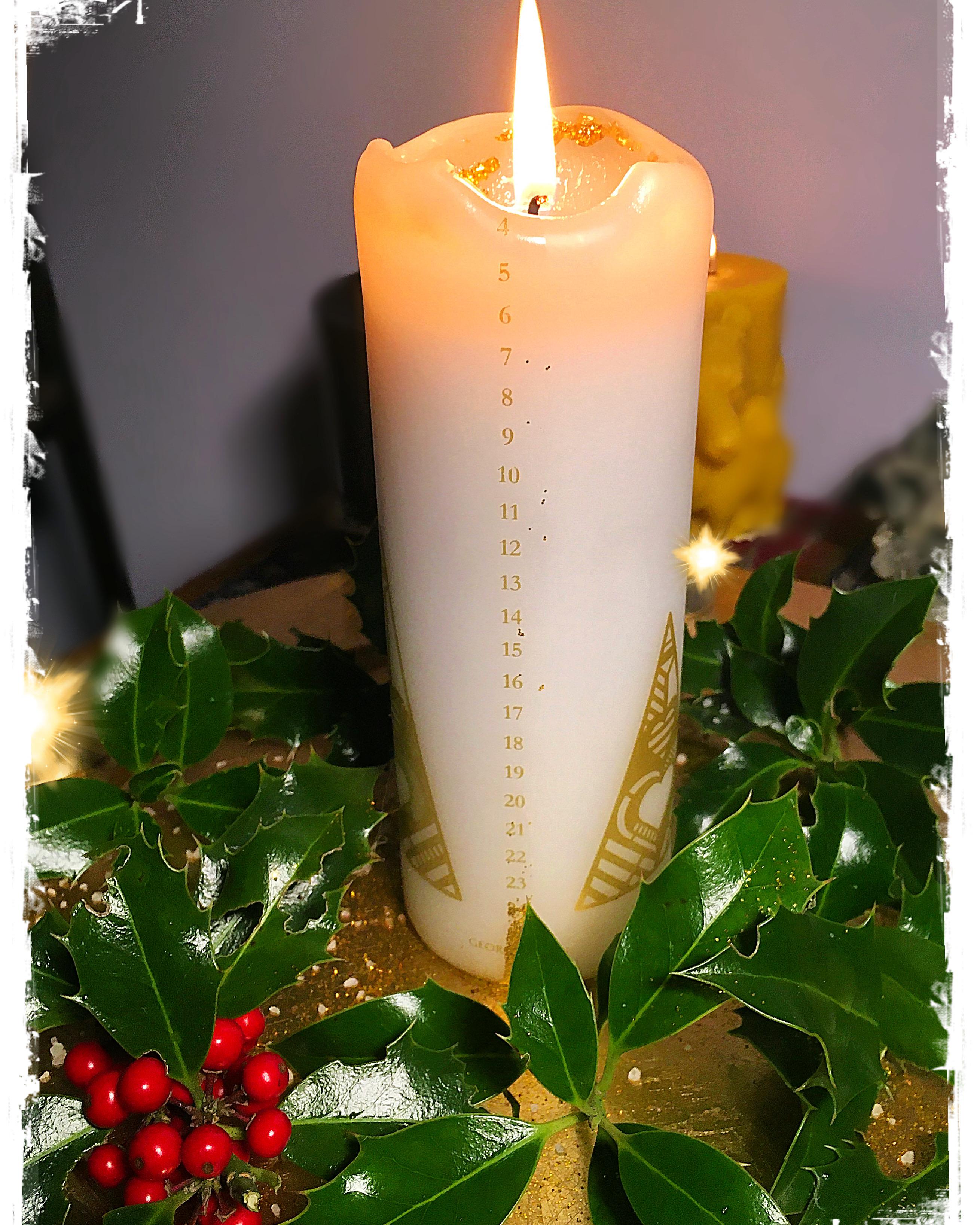 I wanted to share my Yule time blessing candle I have posted on my