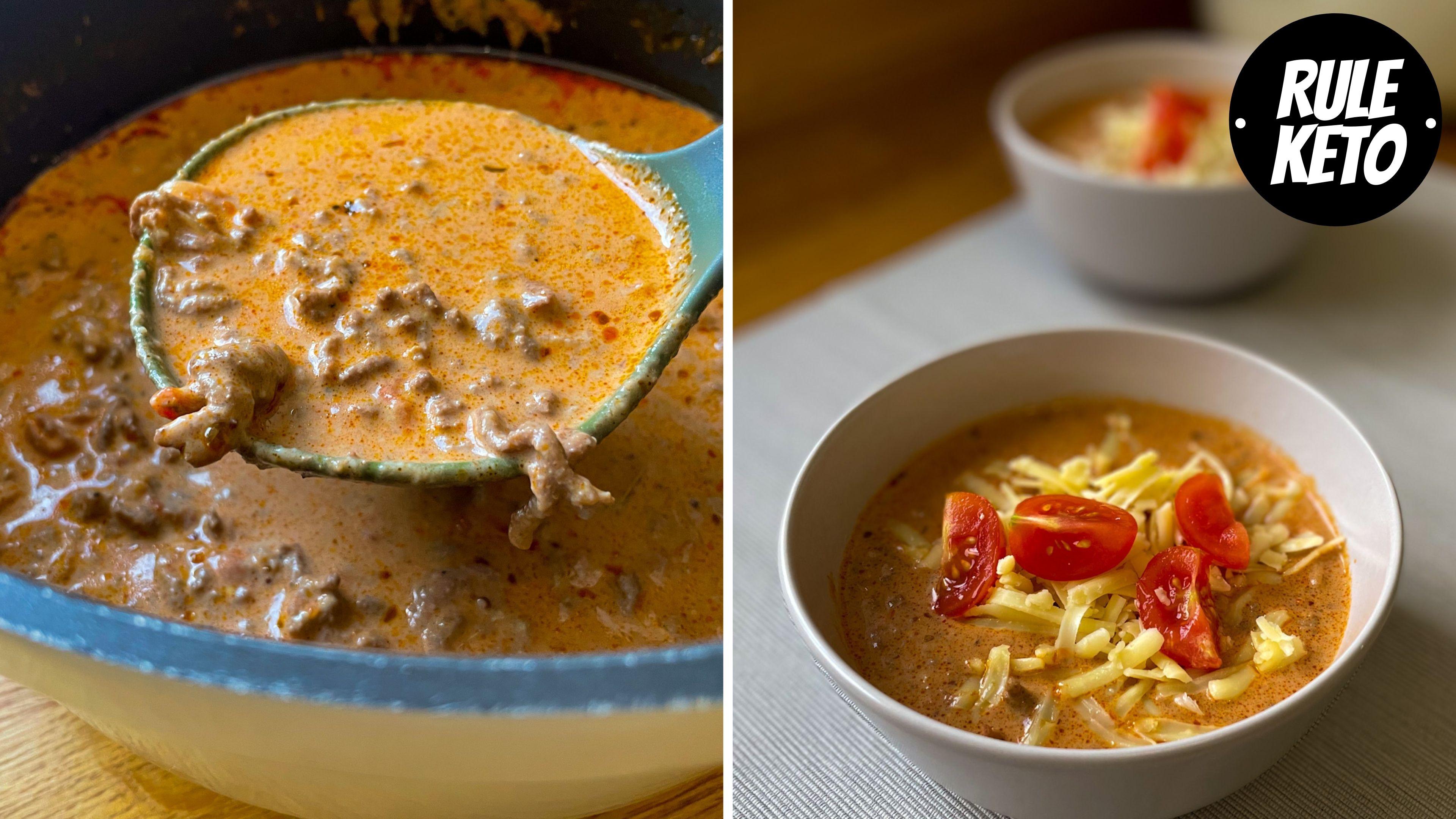 Keto Bacon Cheeseburger Soup r/ketorecipes