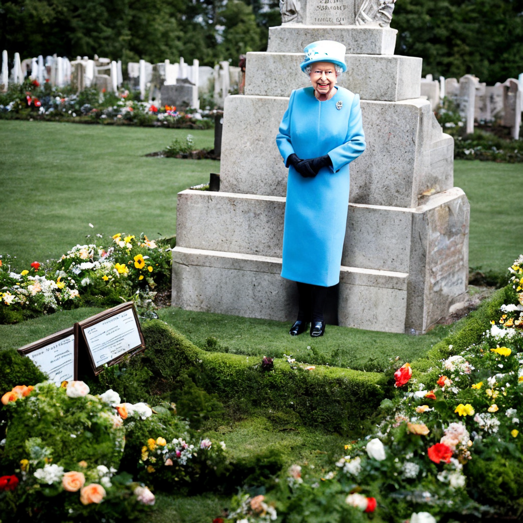 Queen Elizabeth emerging from her grave r/weirddalle