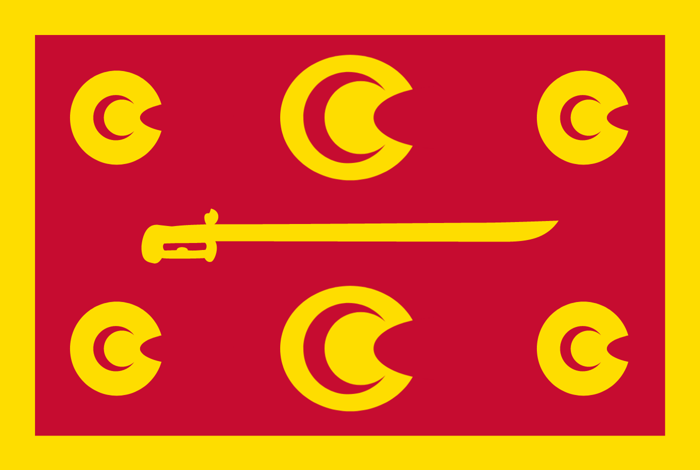 Ottoman War Flag Remade r/vexillology