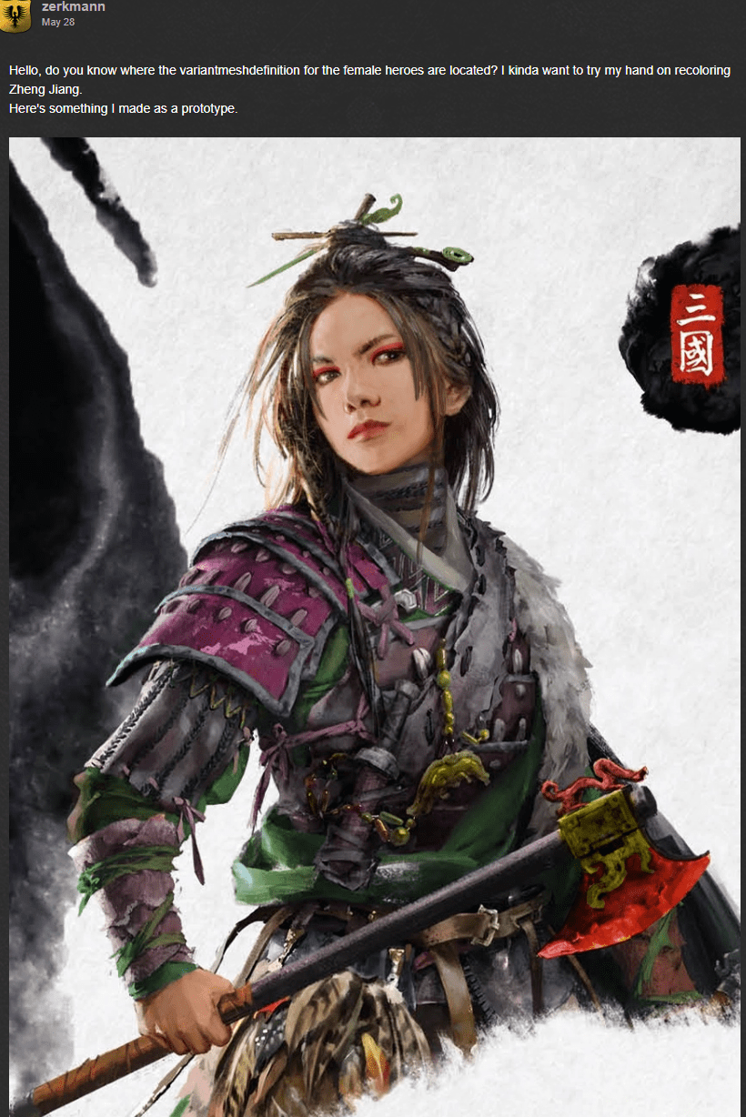 I found this Zheng Jiang recolor. What do you guys think