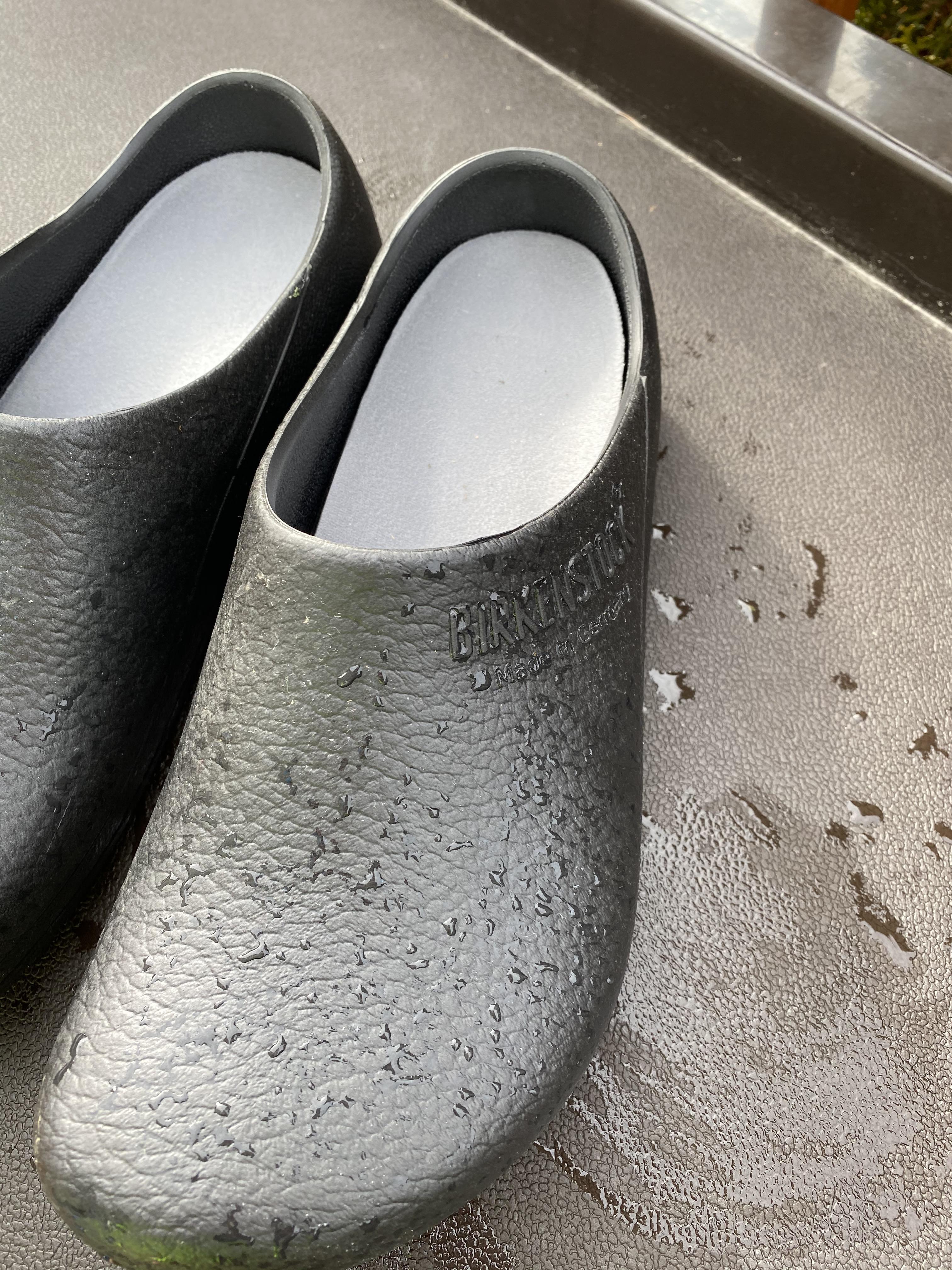 Work Shoes got a bath and upgraded with some dr scholls pads r