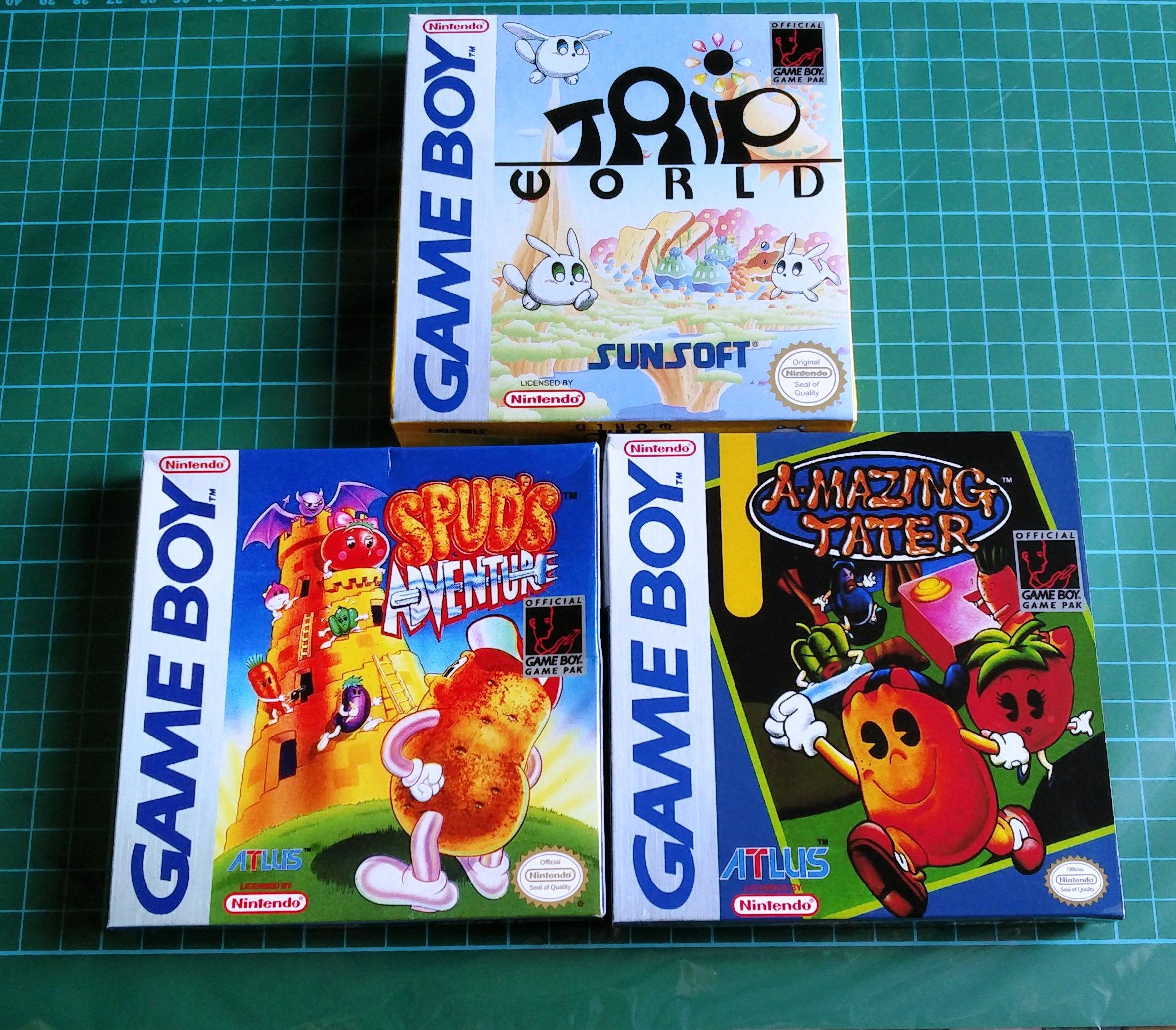 Reproduction carts (Trip World/Spud's Adventure/Amazing Tater) r/Gameboy