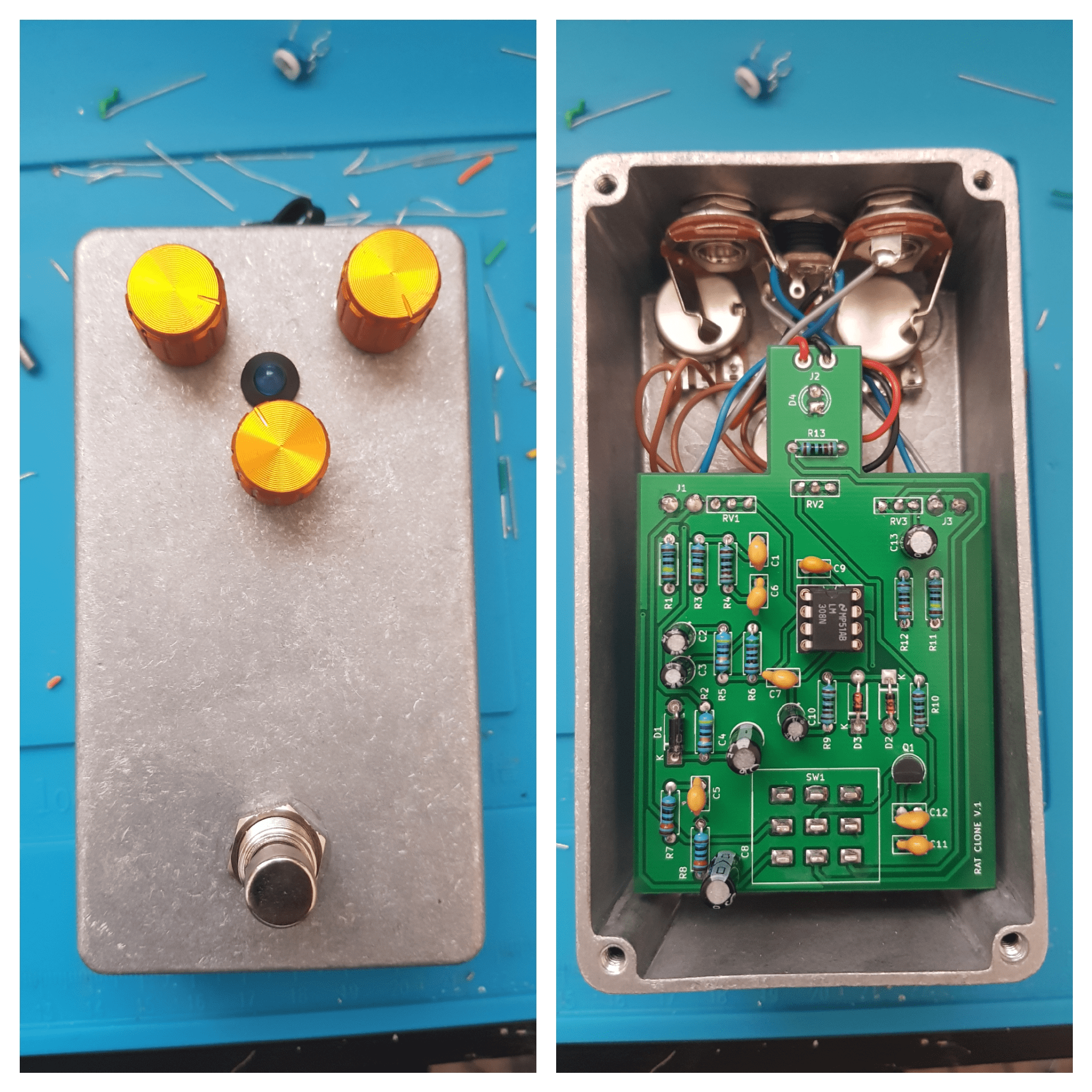 Just finished building this Proco RAT clone! r/guitarpedals