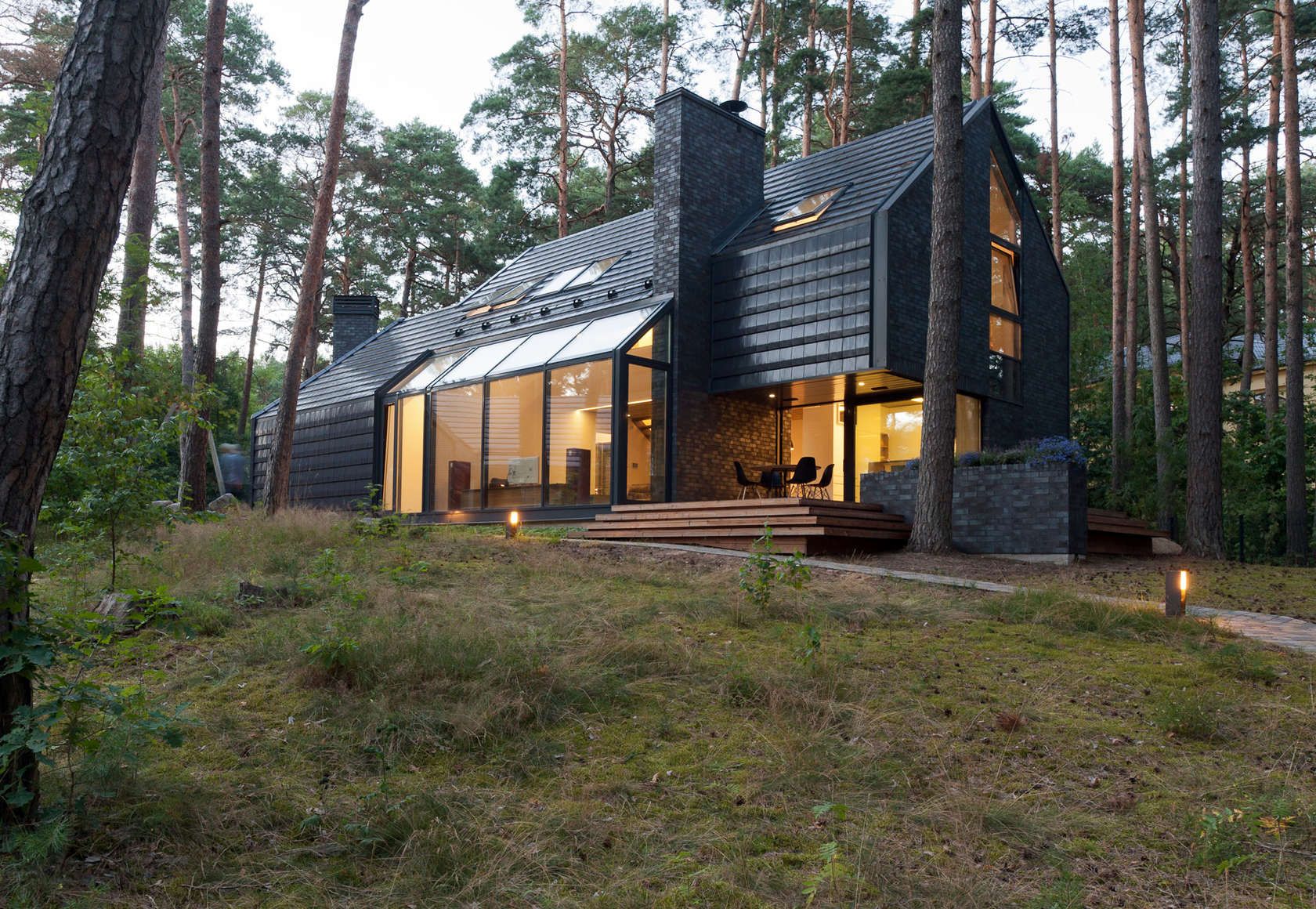 Black House In Kulautuva Forest, Lithuania [1680 x 1160] r