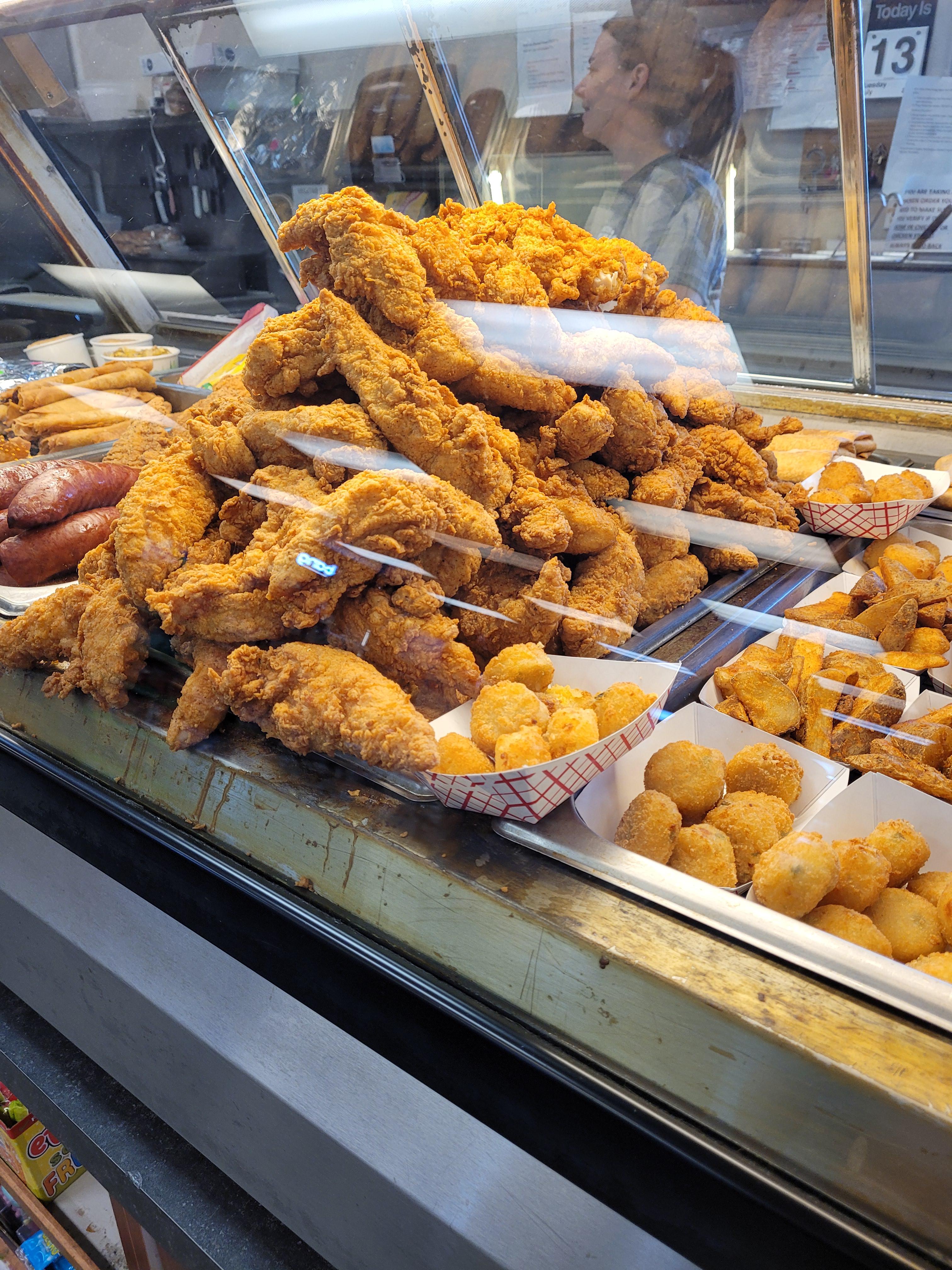 The mountain Of chicken my local gas station has 630 in the morning