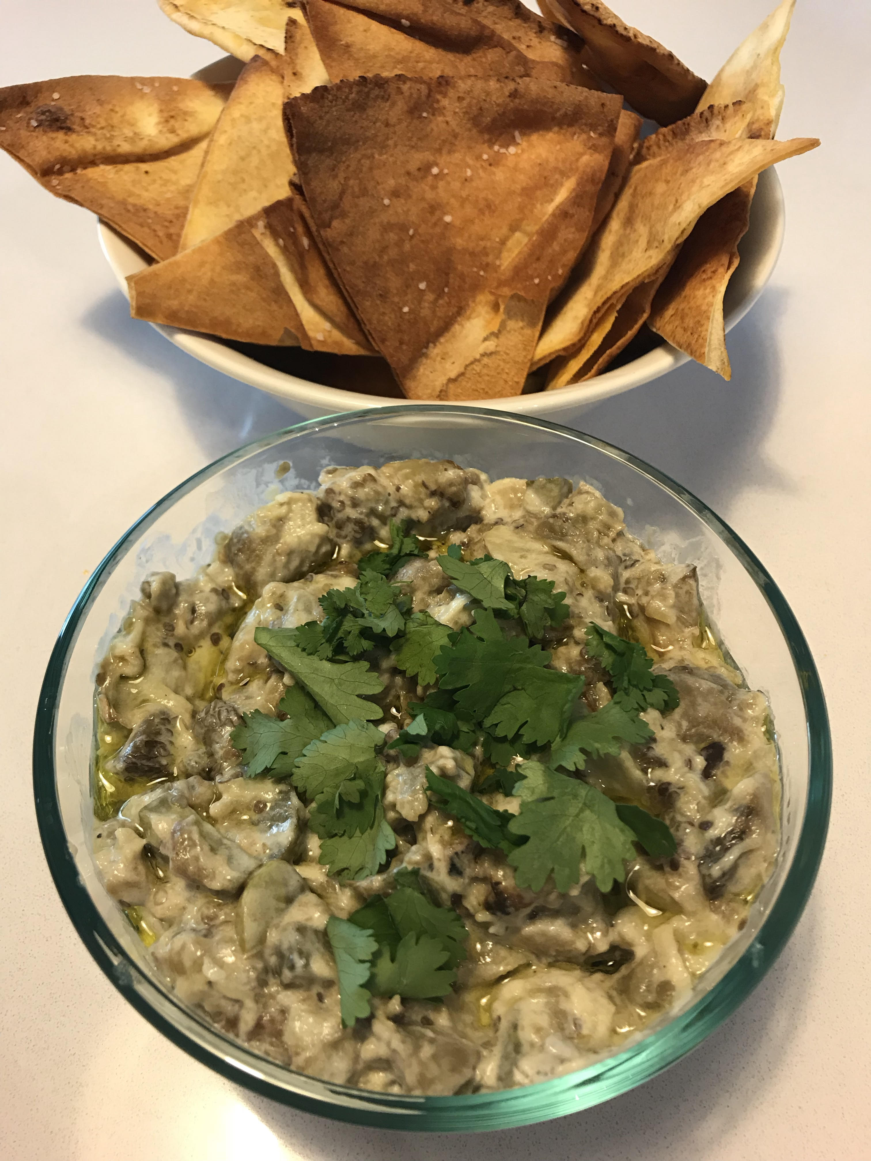 Week 36 Preserved Roasted Eggplant and Pickle Dip r/52weeksofcooking