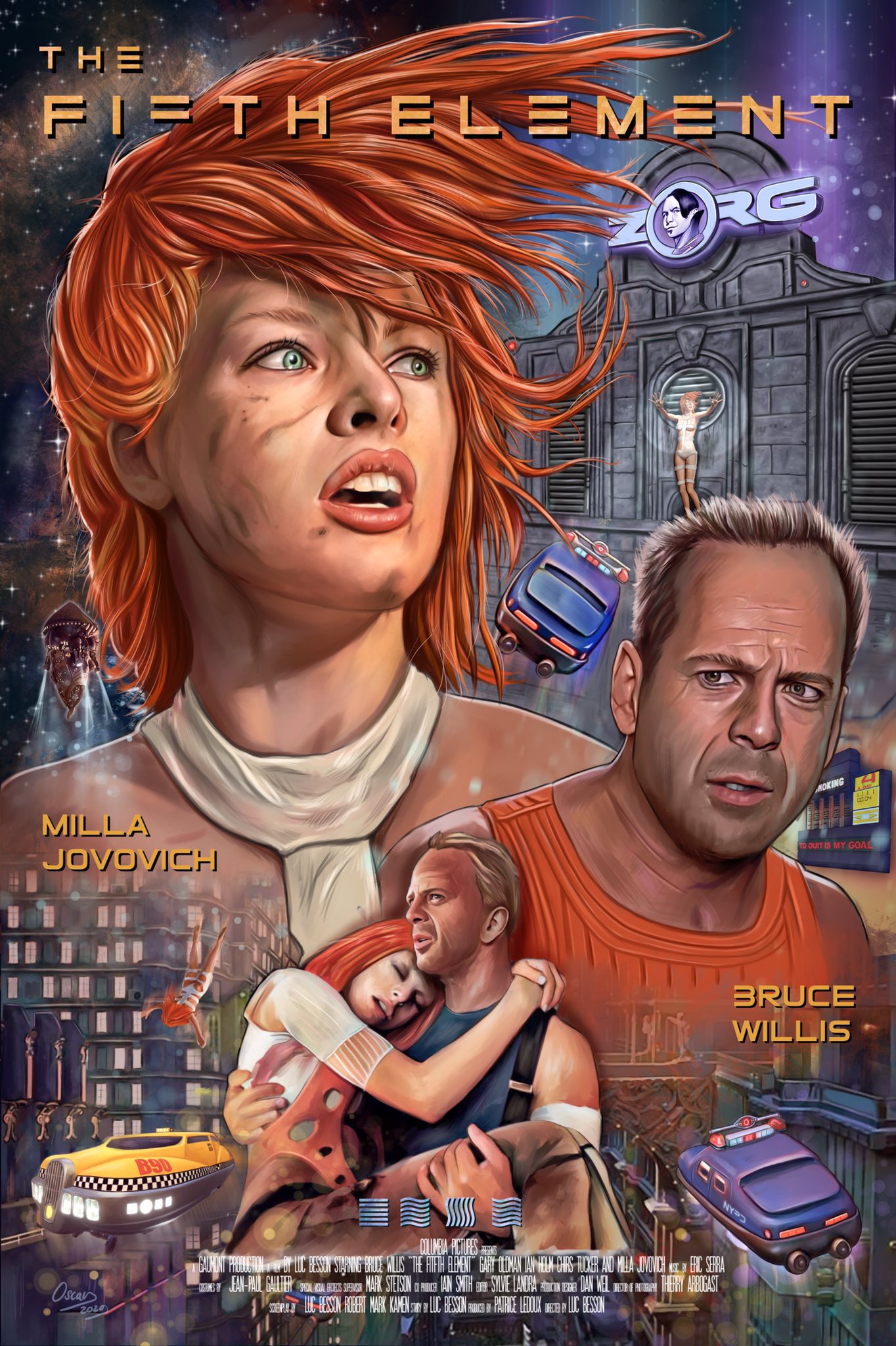 The Fifth Element (1997) [1364 × 2048] by Oscar Martinez r