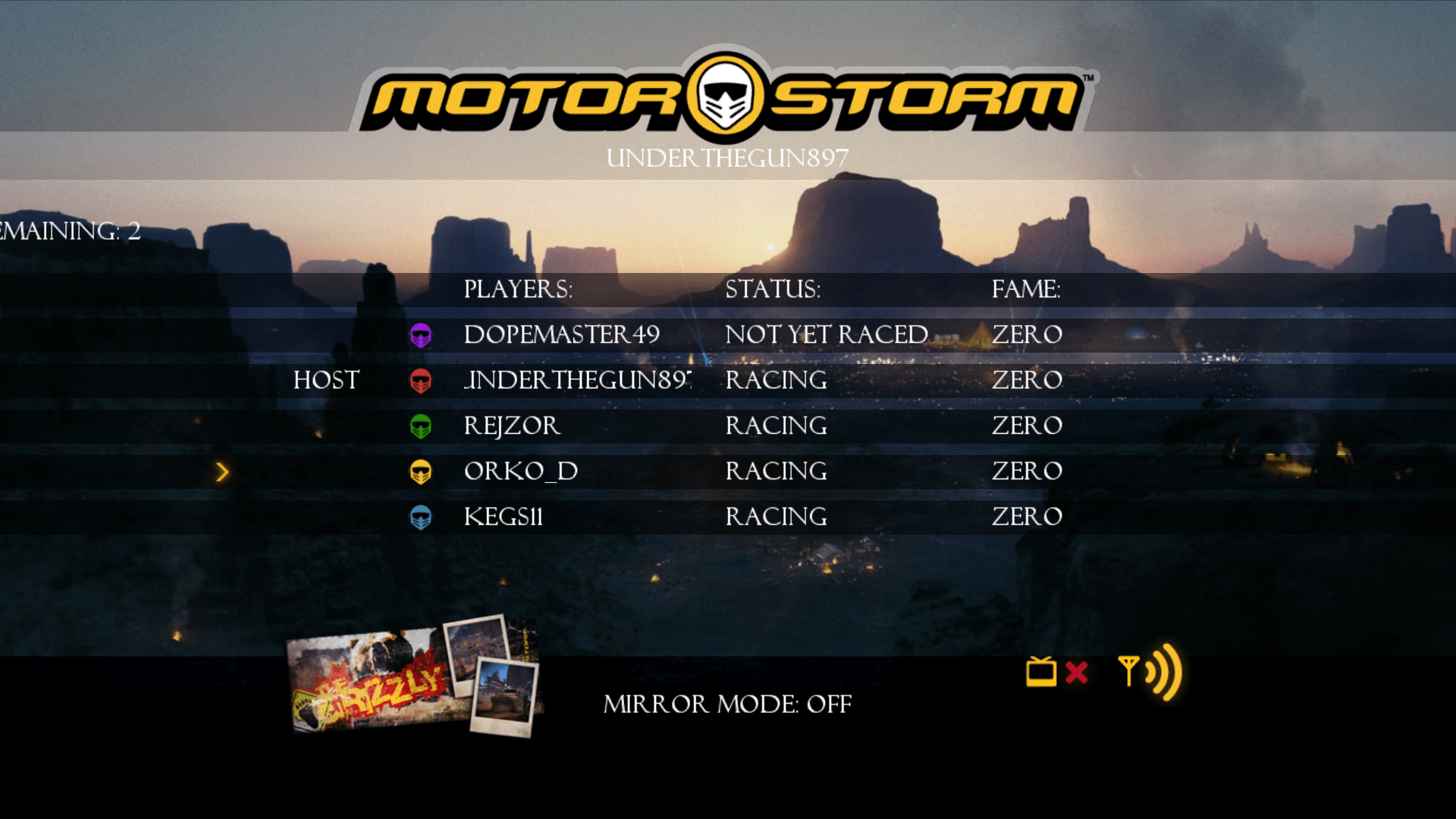 playing motorstorm online r/rpcs3