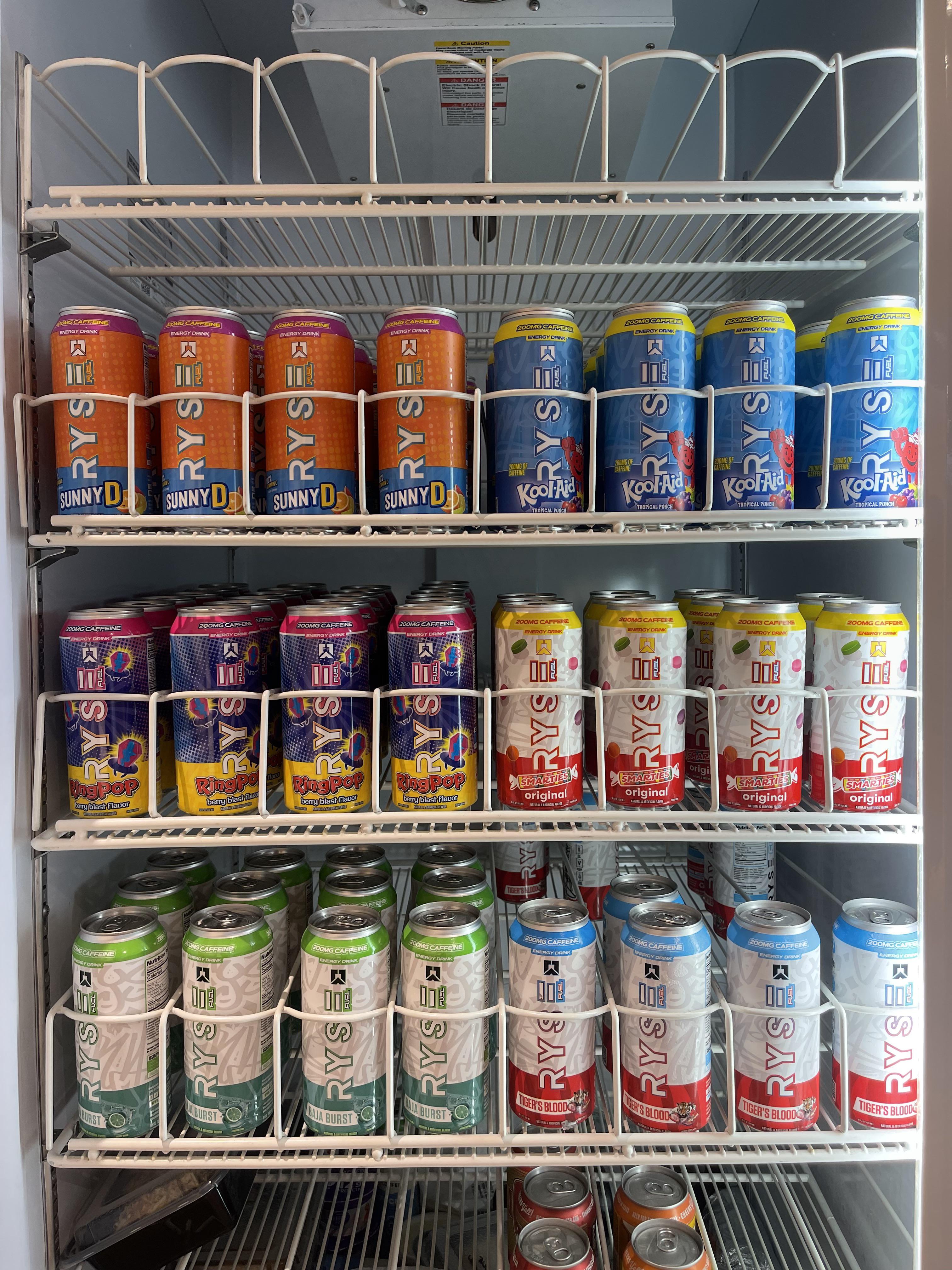 Weekly office fridge restock! Which flavor are you choosing? energydrinks