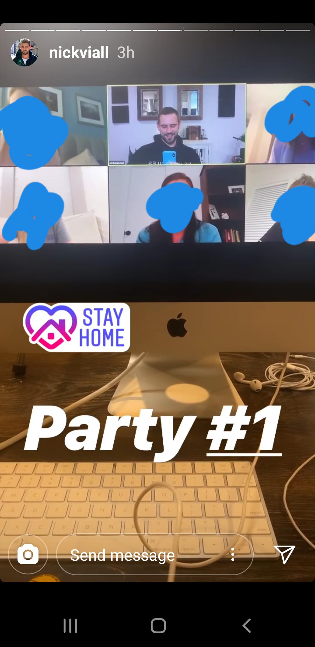 Nick did a few Zoom parties for BN fans who work in healthcare with