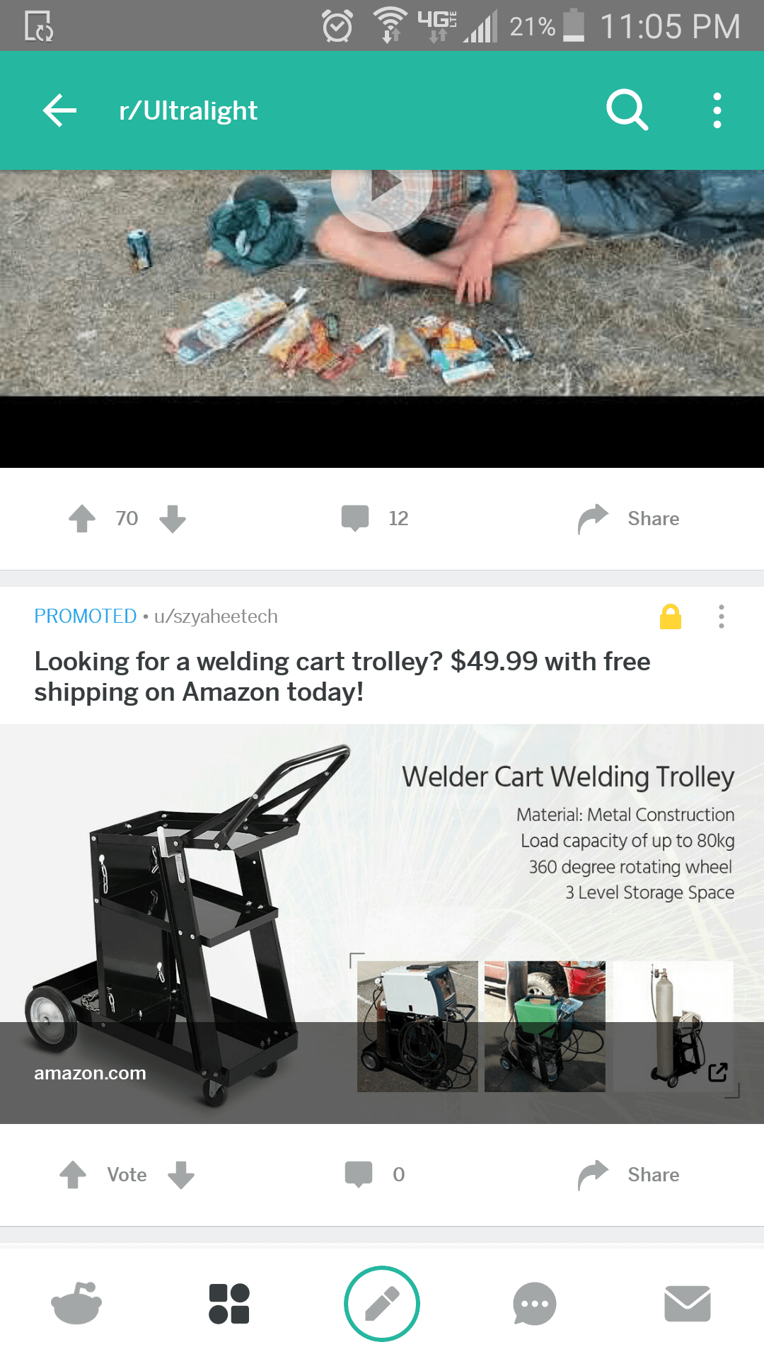 r/ultralight knows me too well. This is everything I have been looking