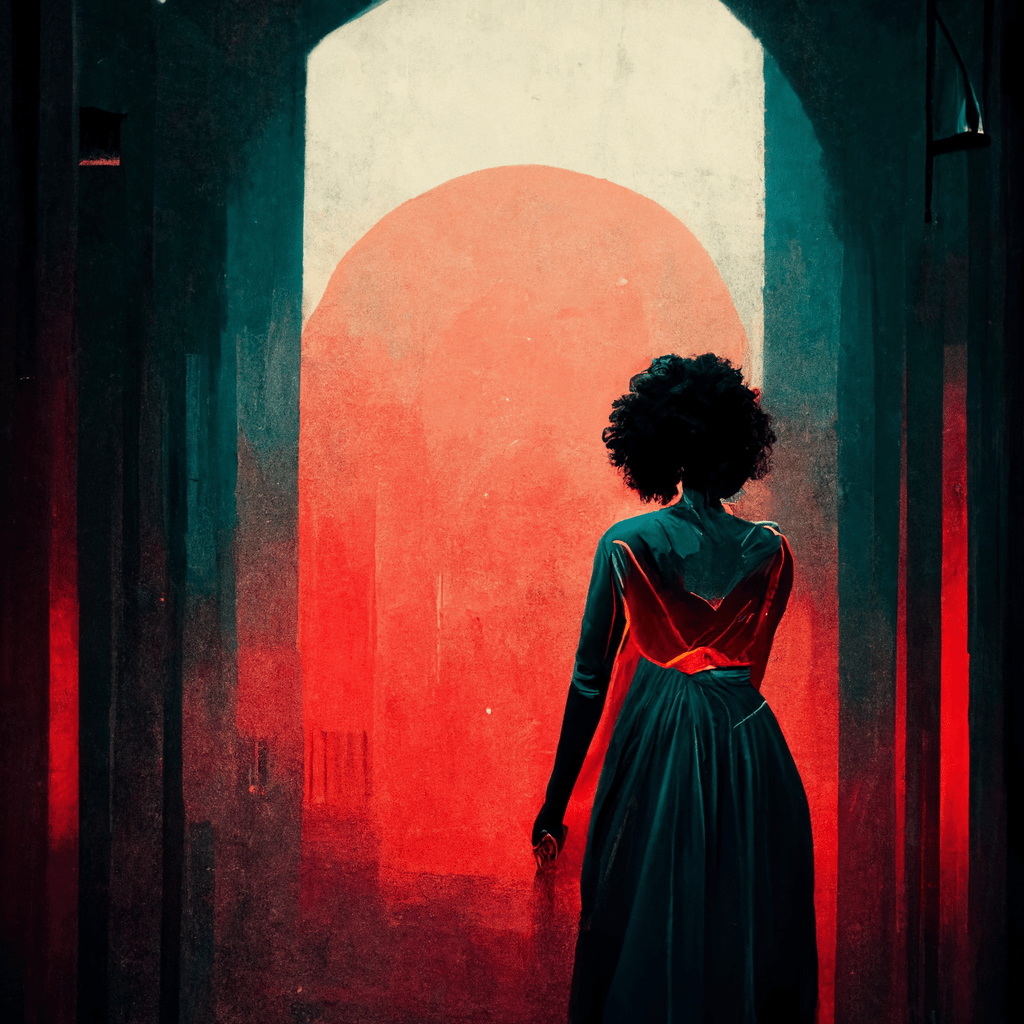 Lady in the red dress emoji 💃🏿 r/midjourney