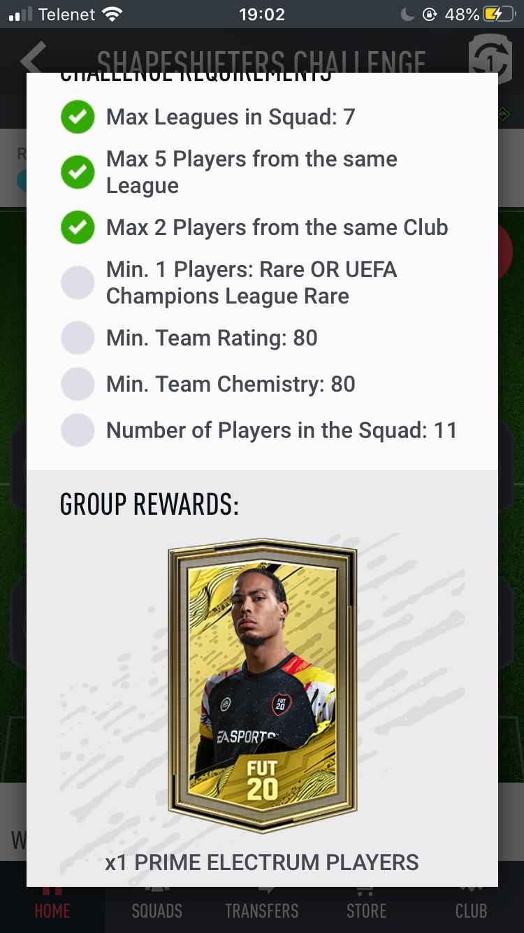 Pack SBC for a prime electrum players pack r/EASportsFC