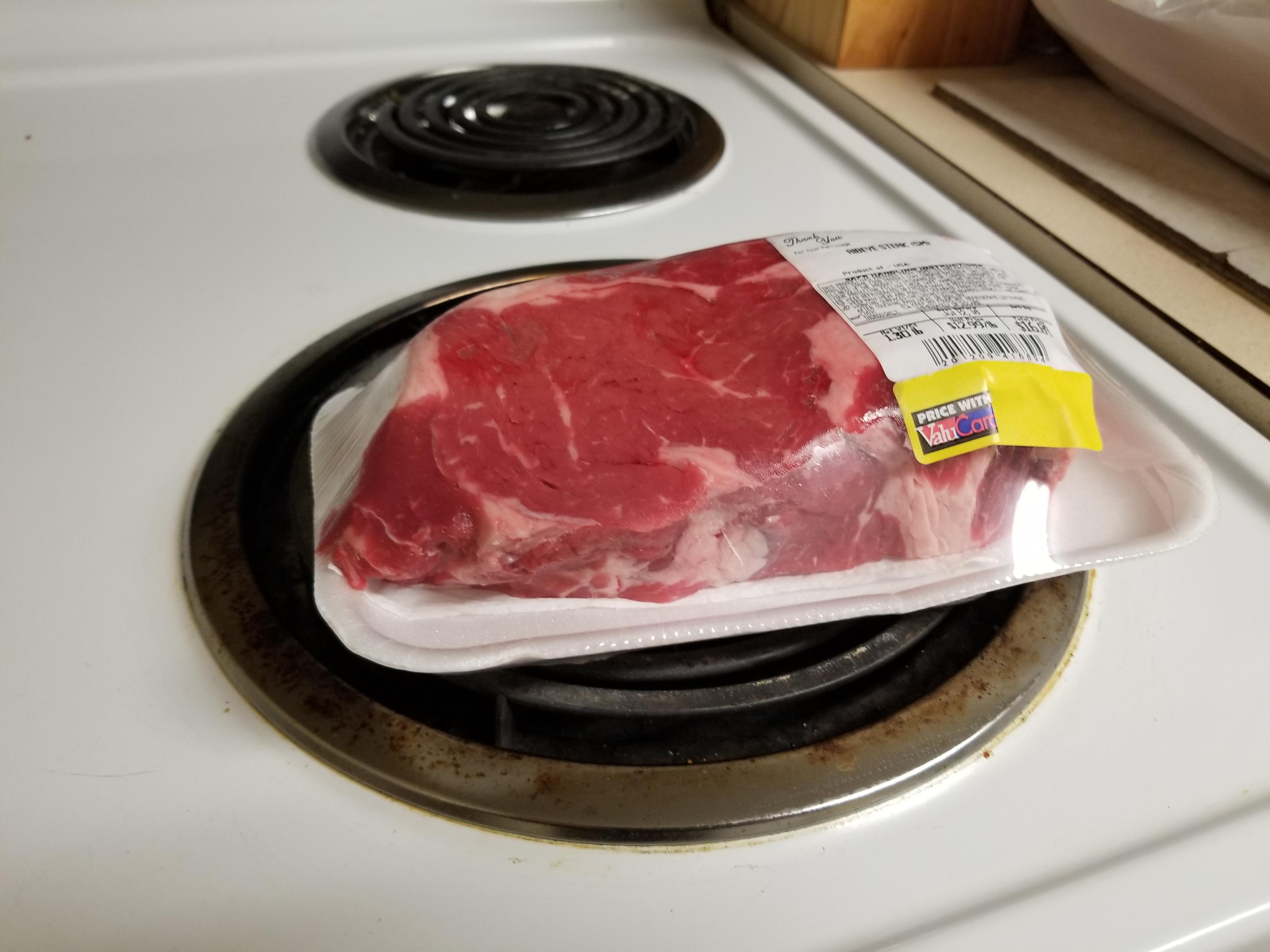 Bon appetit, 2 inch thick ribeye for dinner r/steak