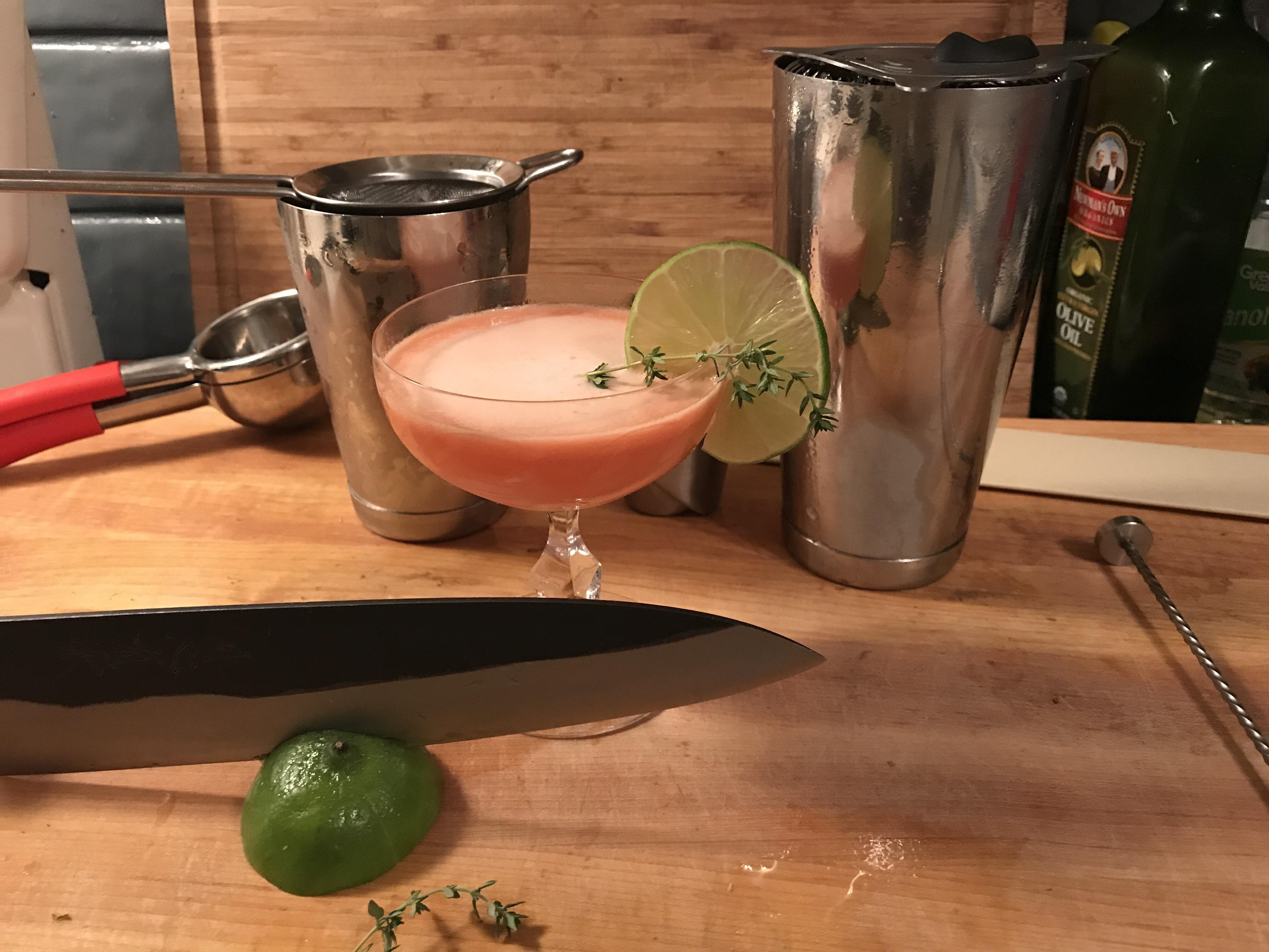 A TomatoGinThymeLime thing r/cocktails