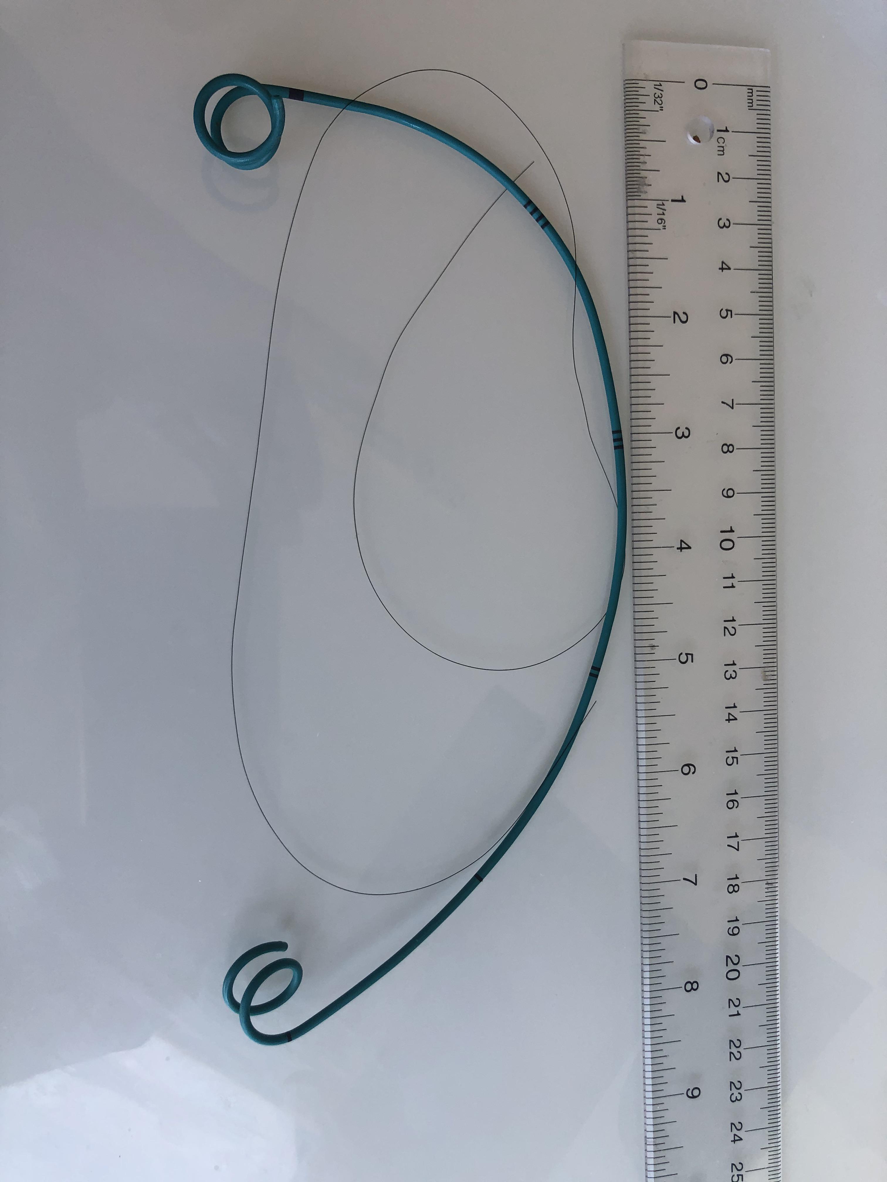 Stent with guiding string that I pulled out two days ago after my