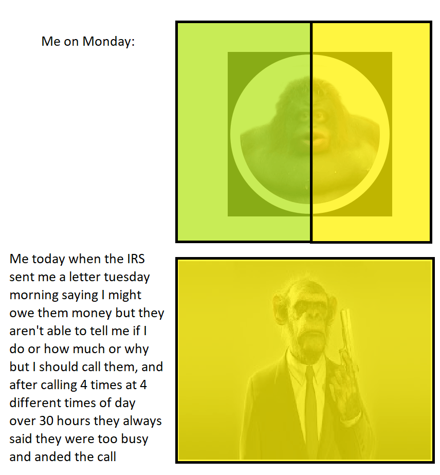 It doesn't take much to anger m o n k e