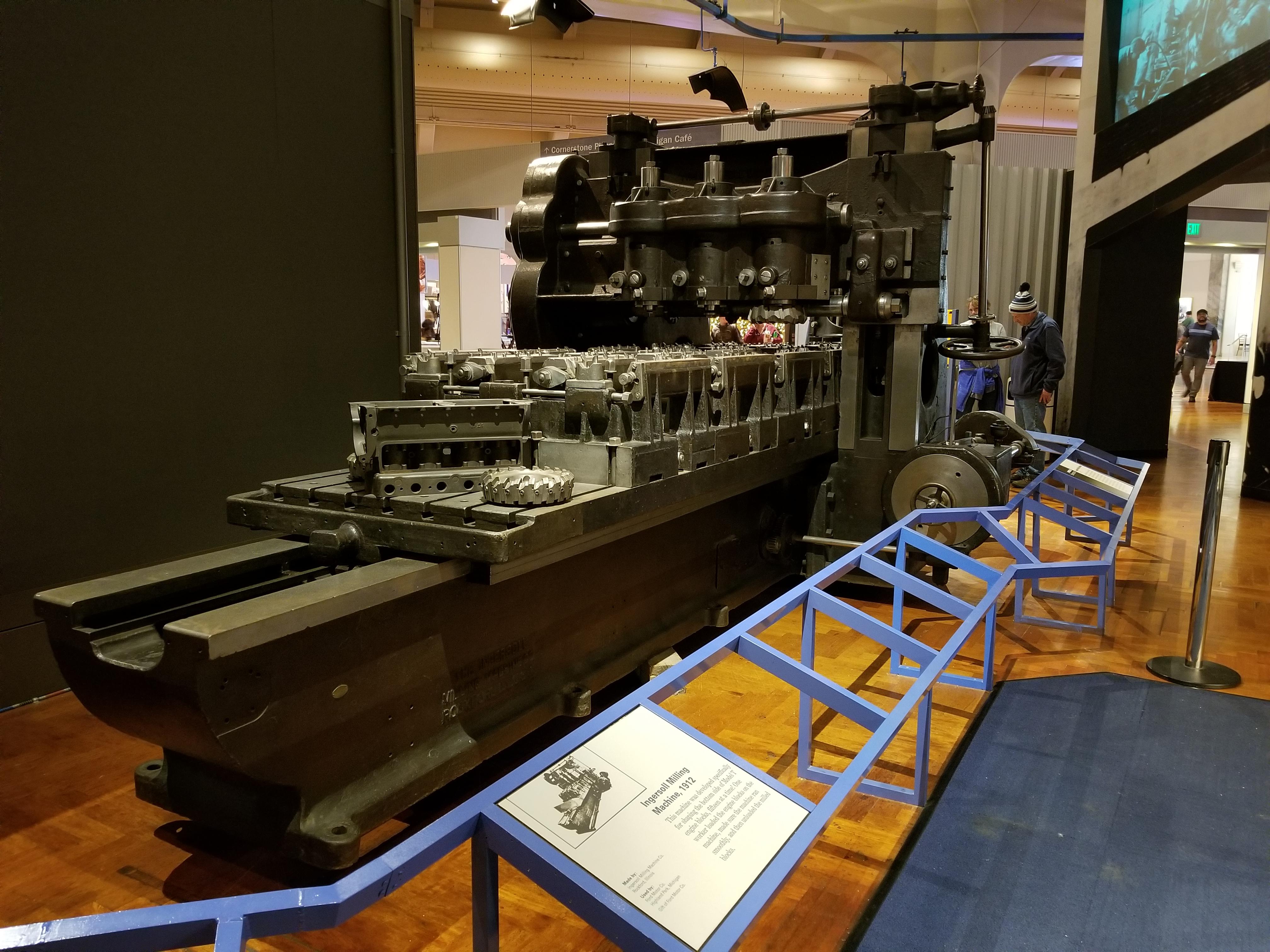 Ingersoll Milling Machine made in 1912. Seen at the Henry Ford Museum