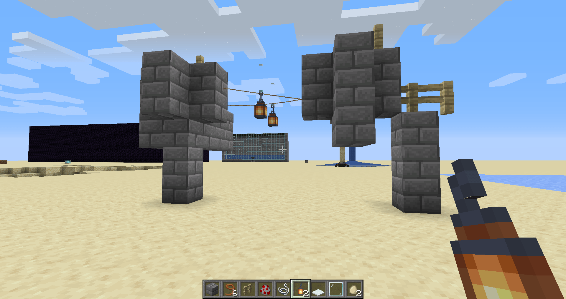 Building tip Lanterns + leads + glass pane = lanterns on strings