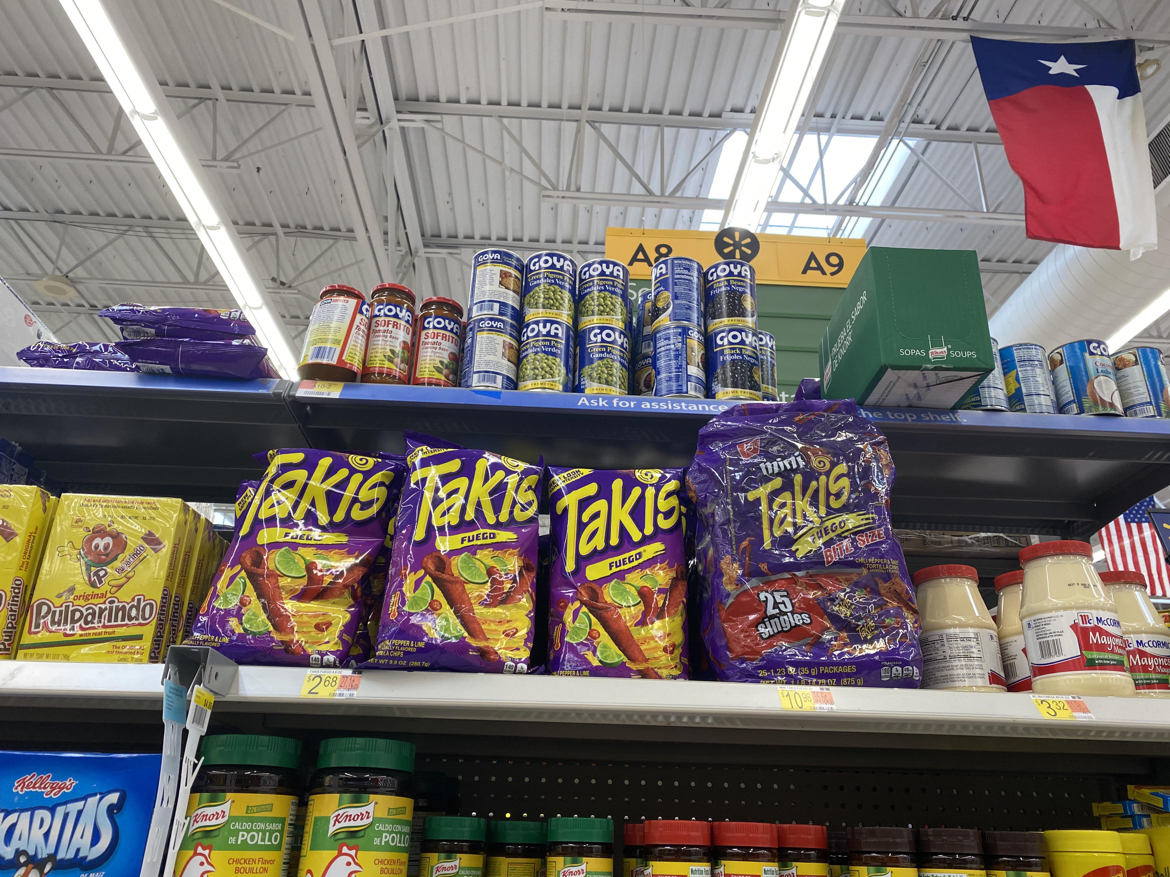 Why does Walmart put Takis in the international food section but puts