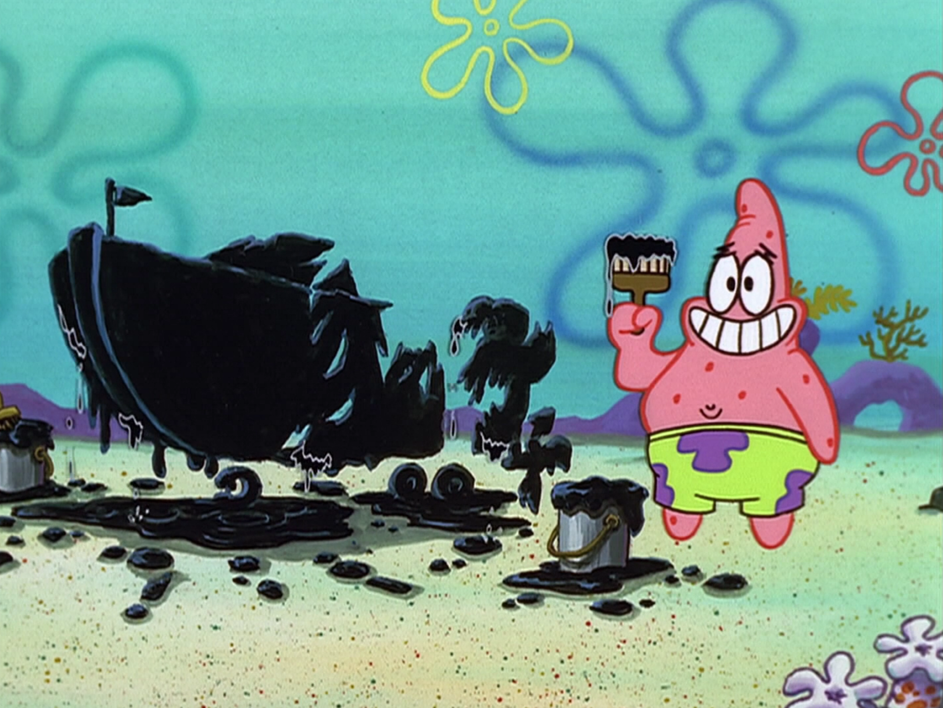 This'll cheer you up. We're almost done painting your invisible