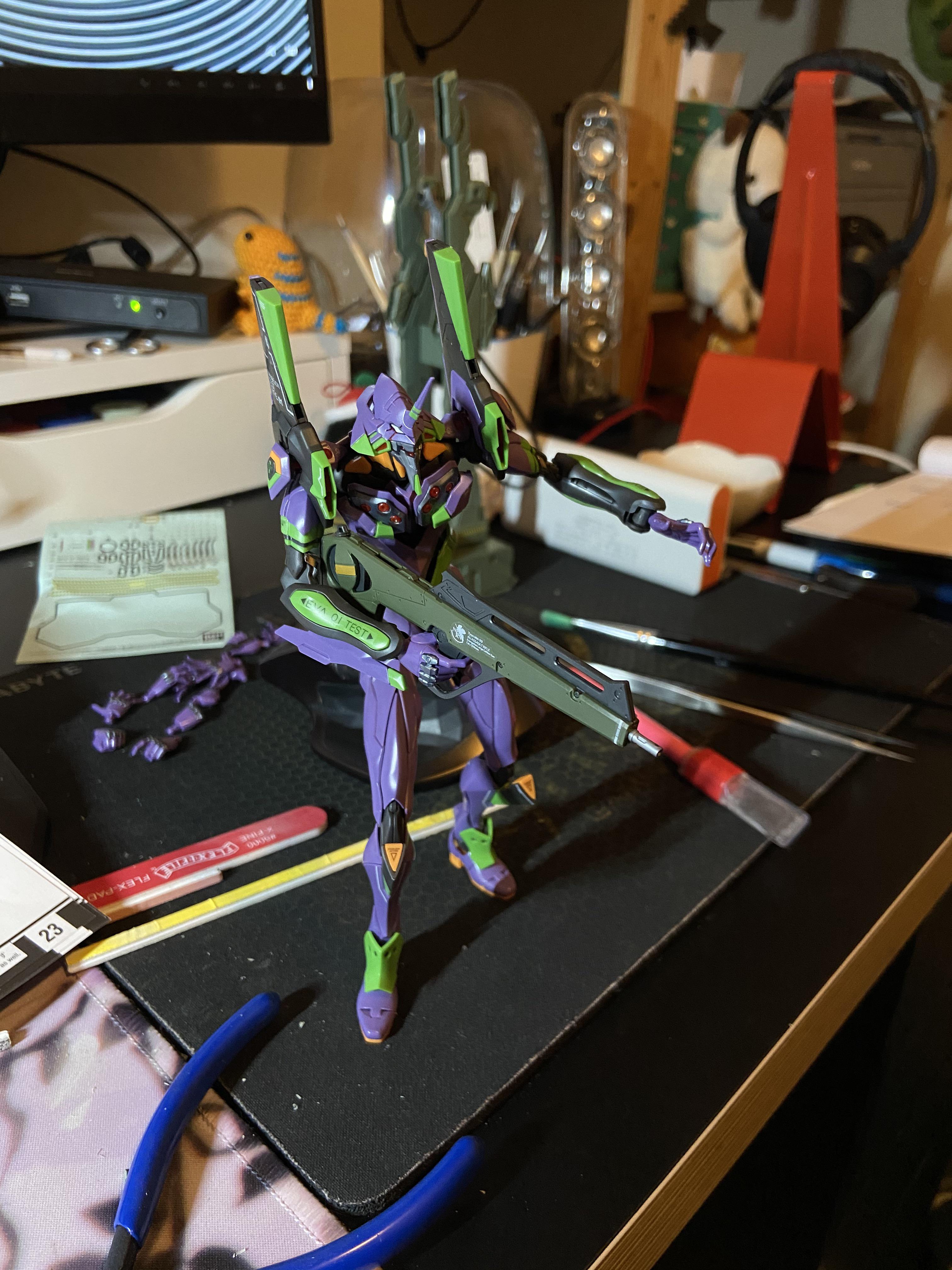 Bandai RGgrade gunpla. Neon Genesis Evangelion. EVA01. No paint or