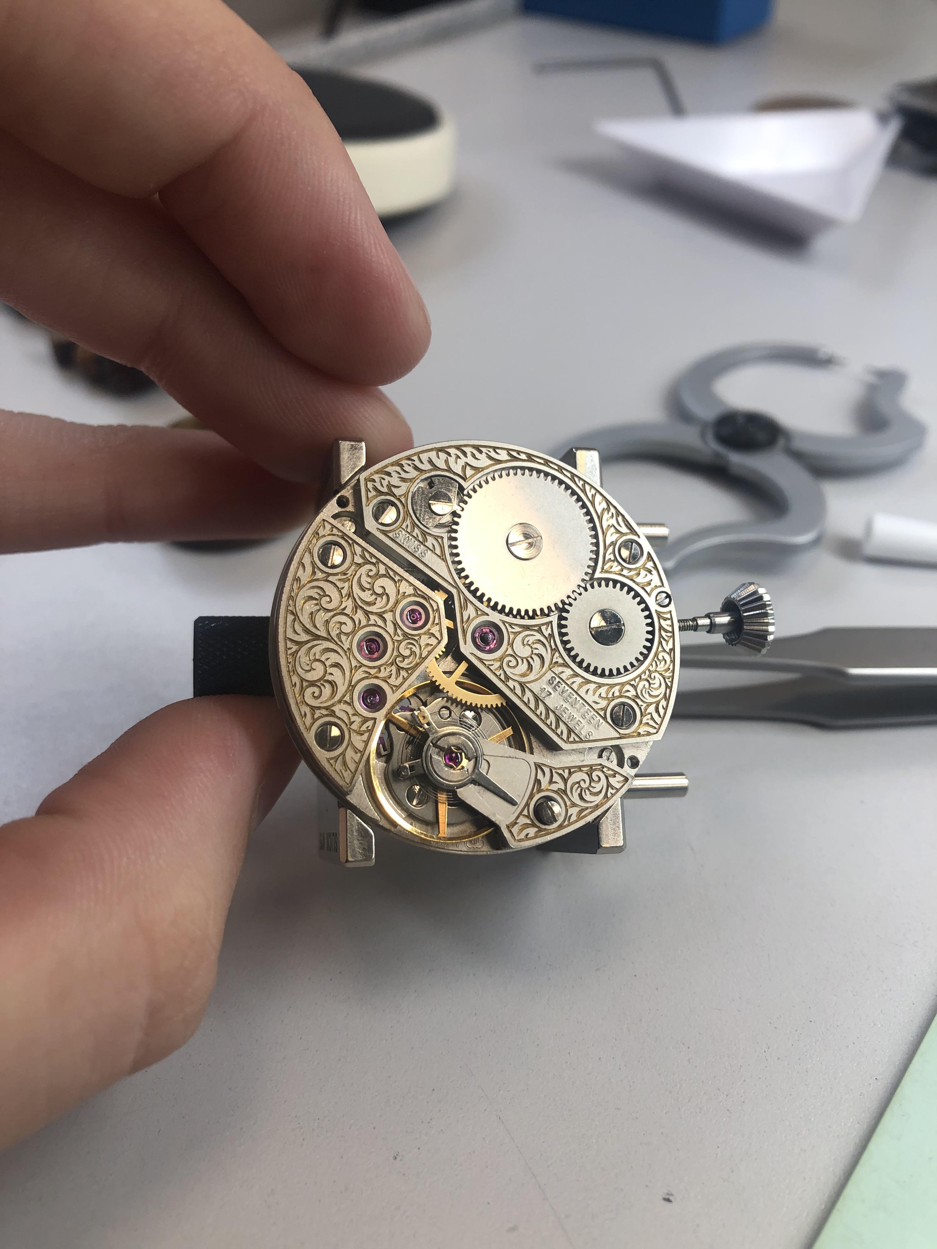 [custom] finally put my engraved watch together! r/Watches