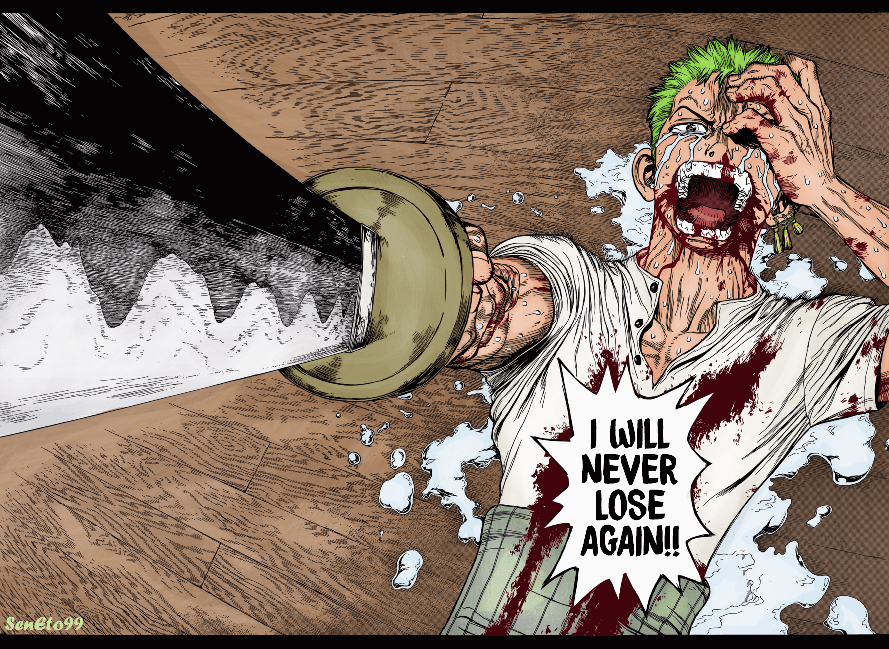 COLORED My favorite page from the Boichi chapter OnePiece
