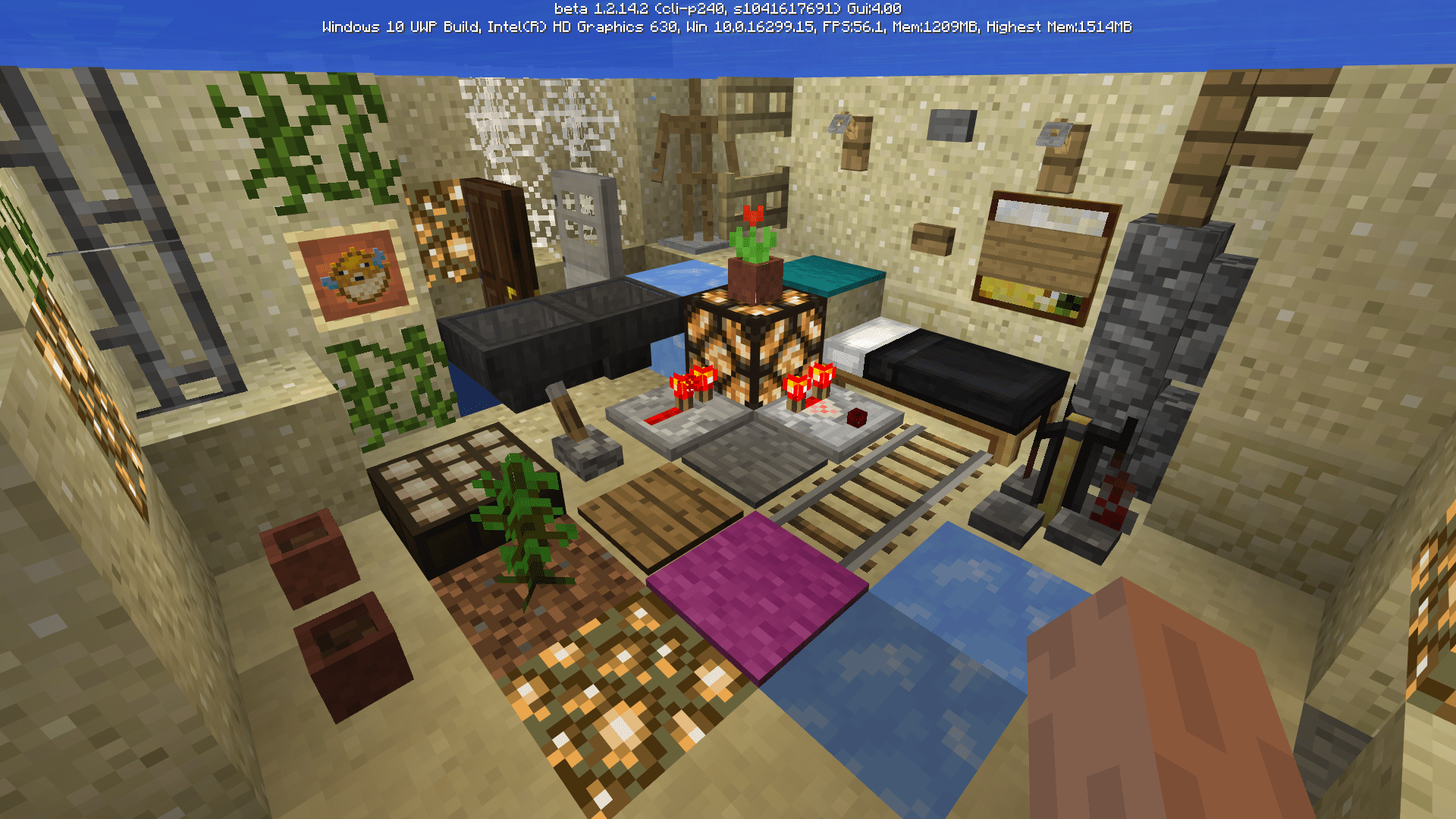 Minecraft (Bedrock) Beta 1.2.14.2 waterlogged blocks r/Minecraft