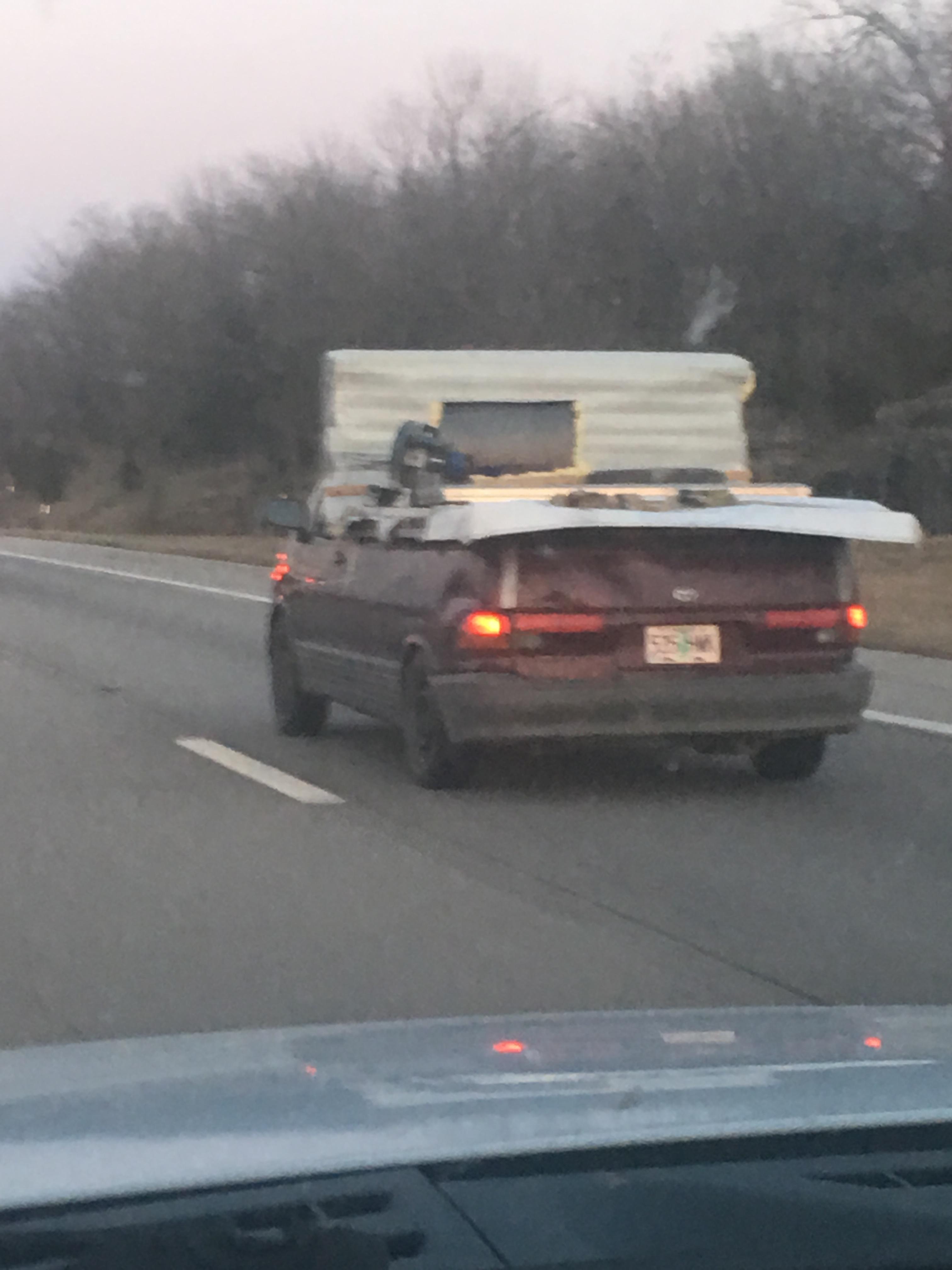 Homemade Flatbed Minivan r/trashy