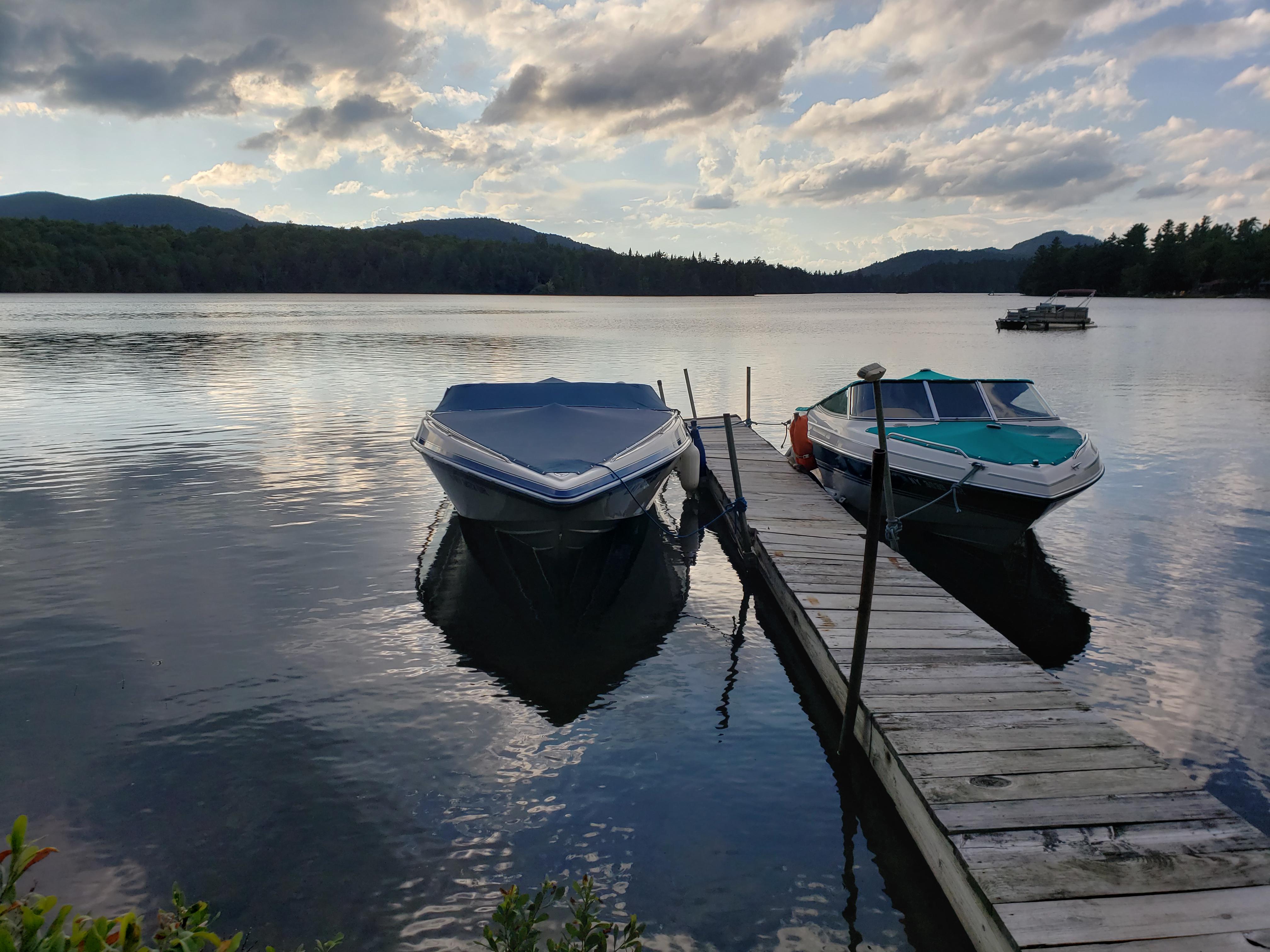 Boats on Loon Lake. r/Adirondacks