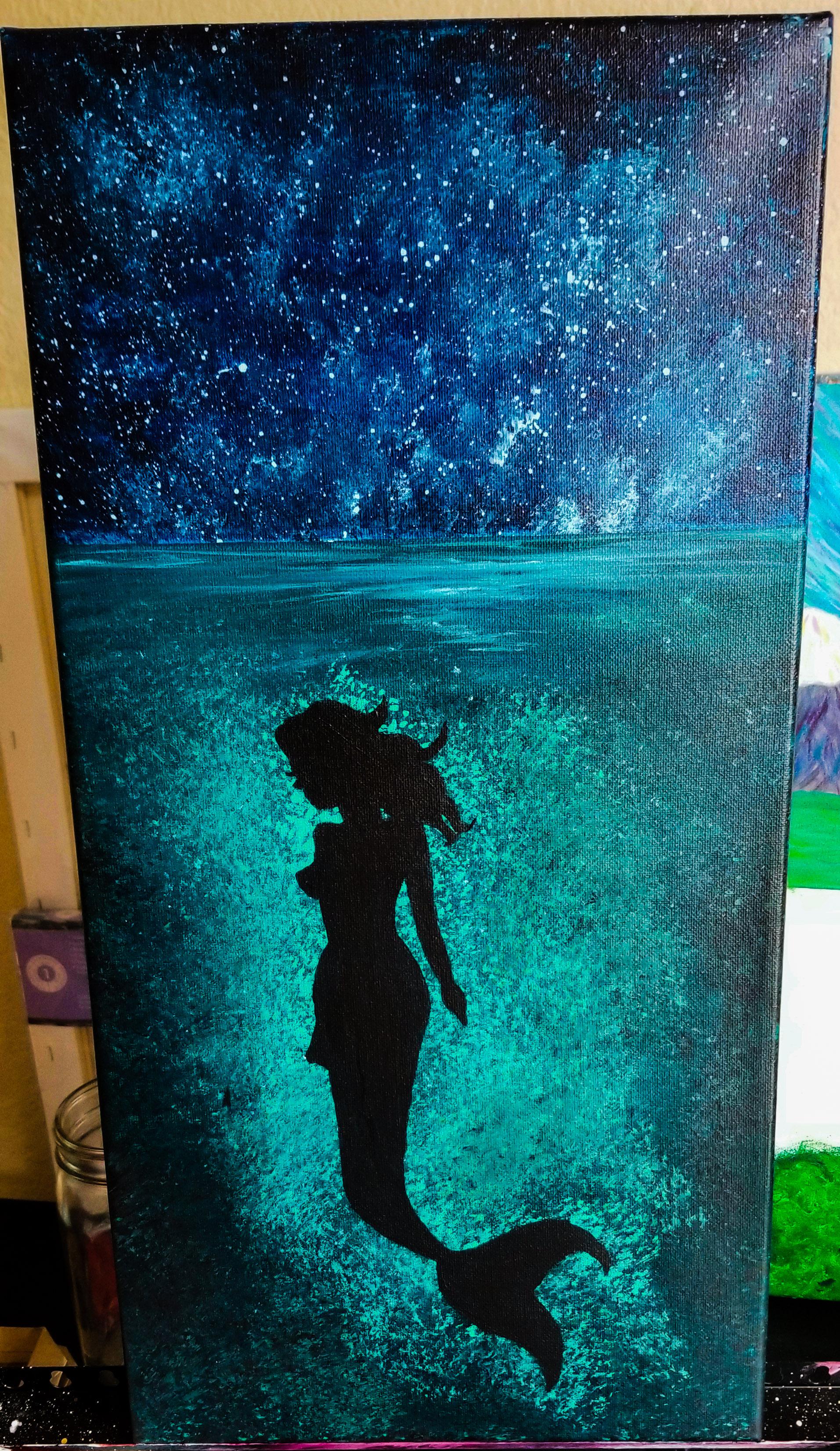 Mermaid Acrylic Painting r/painting