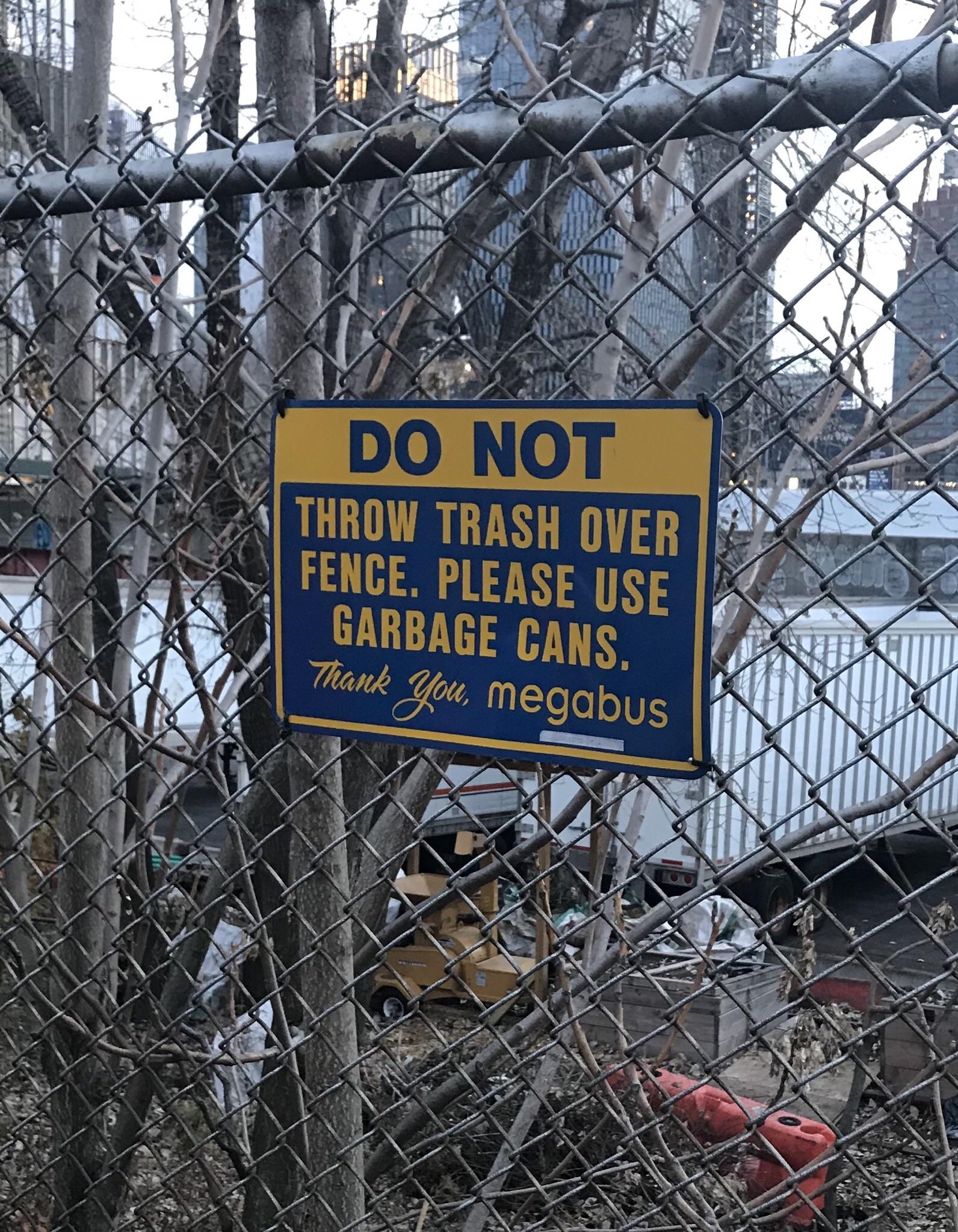 Throw trash over the fence r/assholedesign