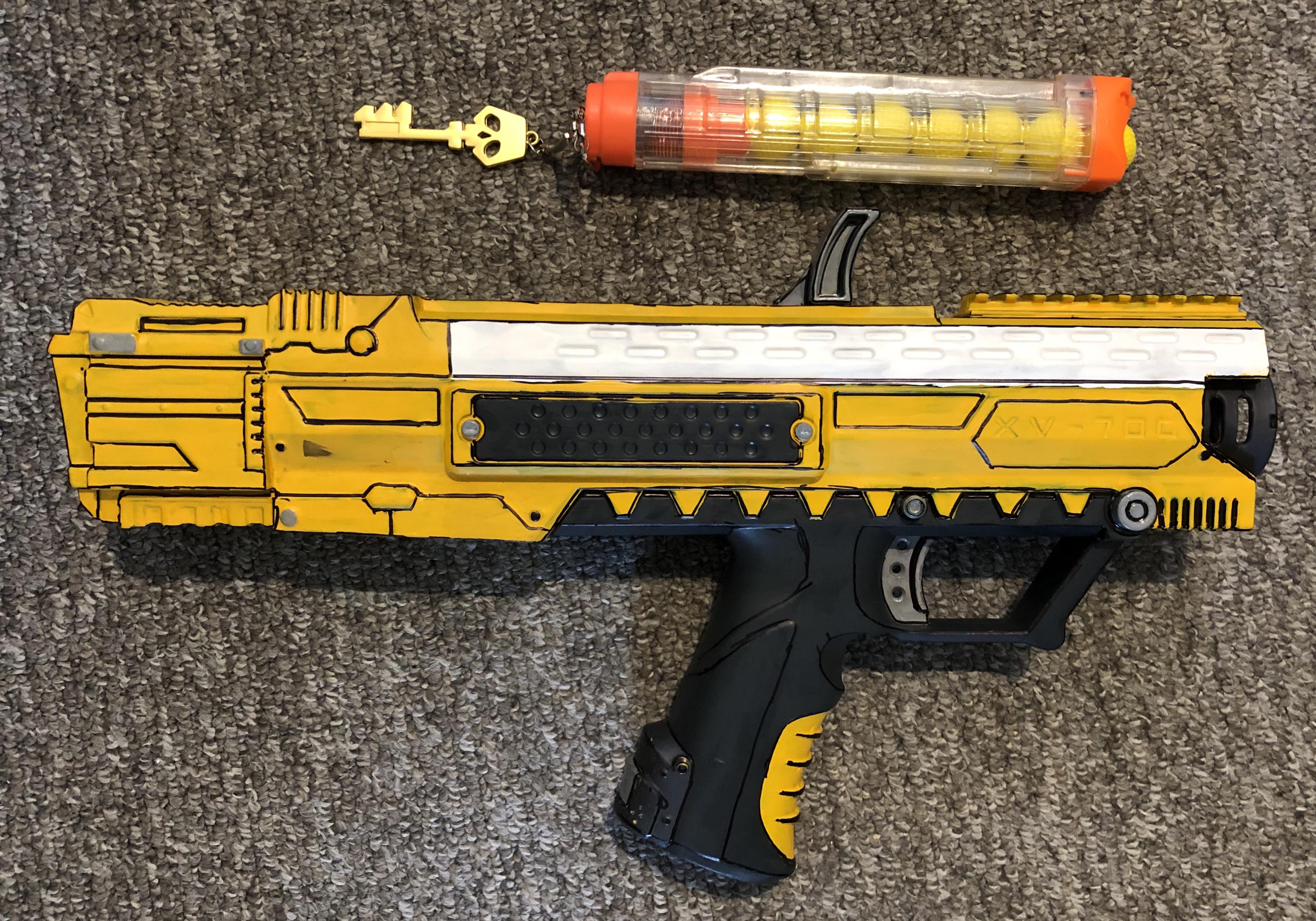 My Nerf gun I painted for Borderlands cosplay! r/borderlands3