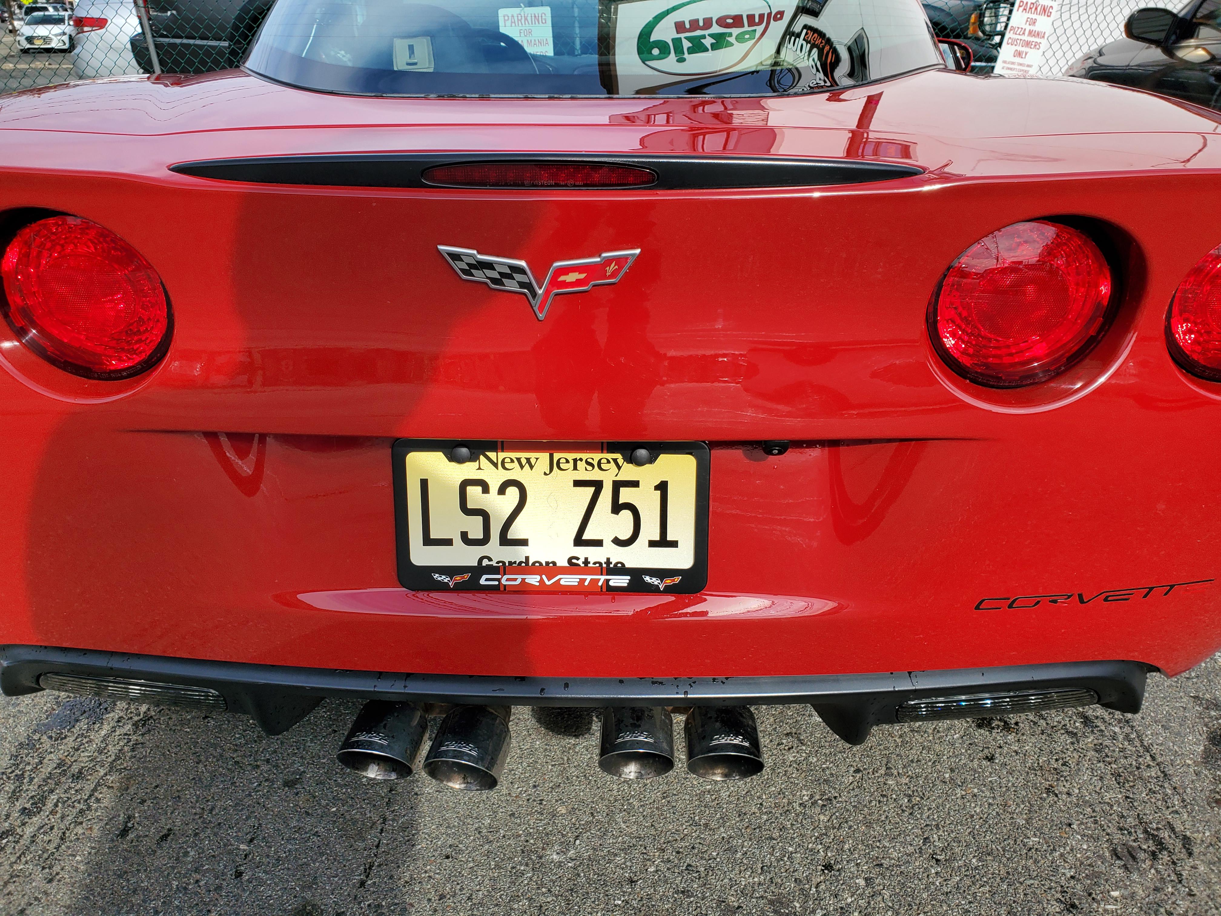 Custom plates finally arrived. Corvette
