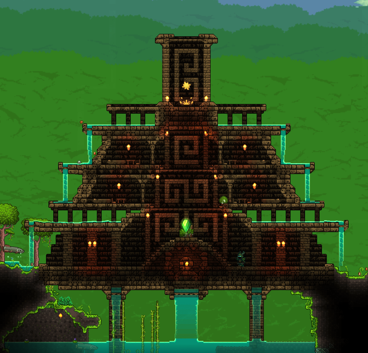 Jungle Temple for NPCs r/TerrariaDesign