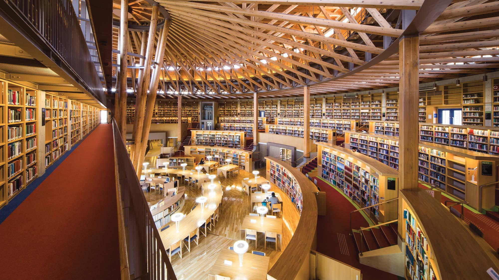 Nakajima Library, Akita International University, Akita Japan