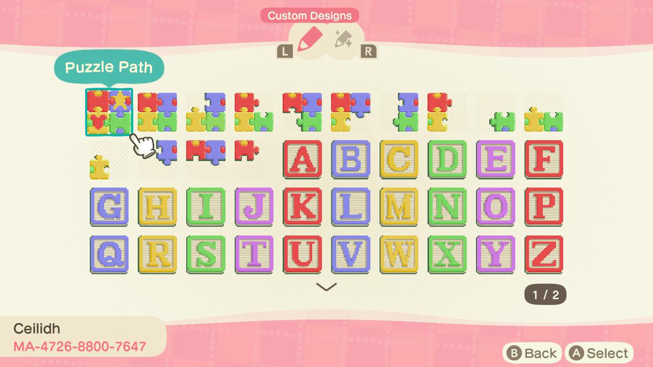 Made some cute kidcore paths r/ACQR