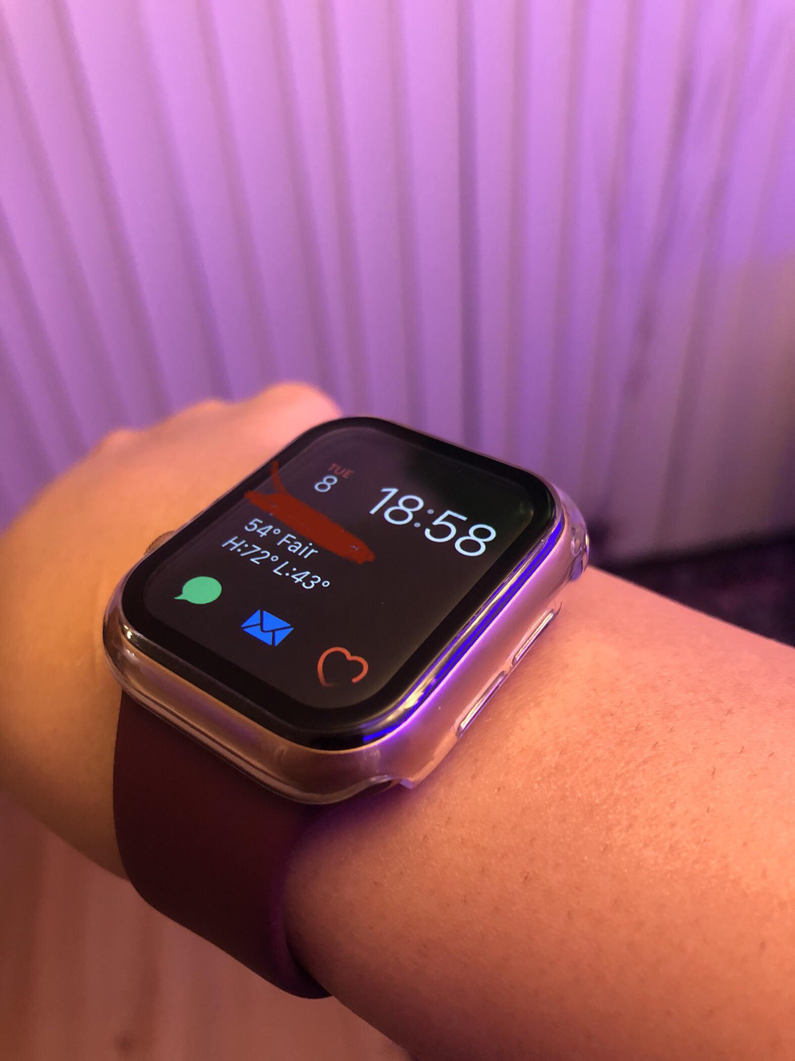 Apple Watch series 6 40 mm (rose gold with plum solo loop band) just