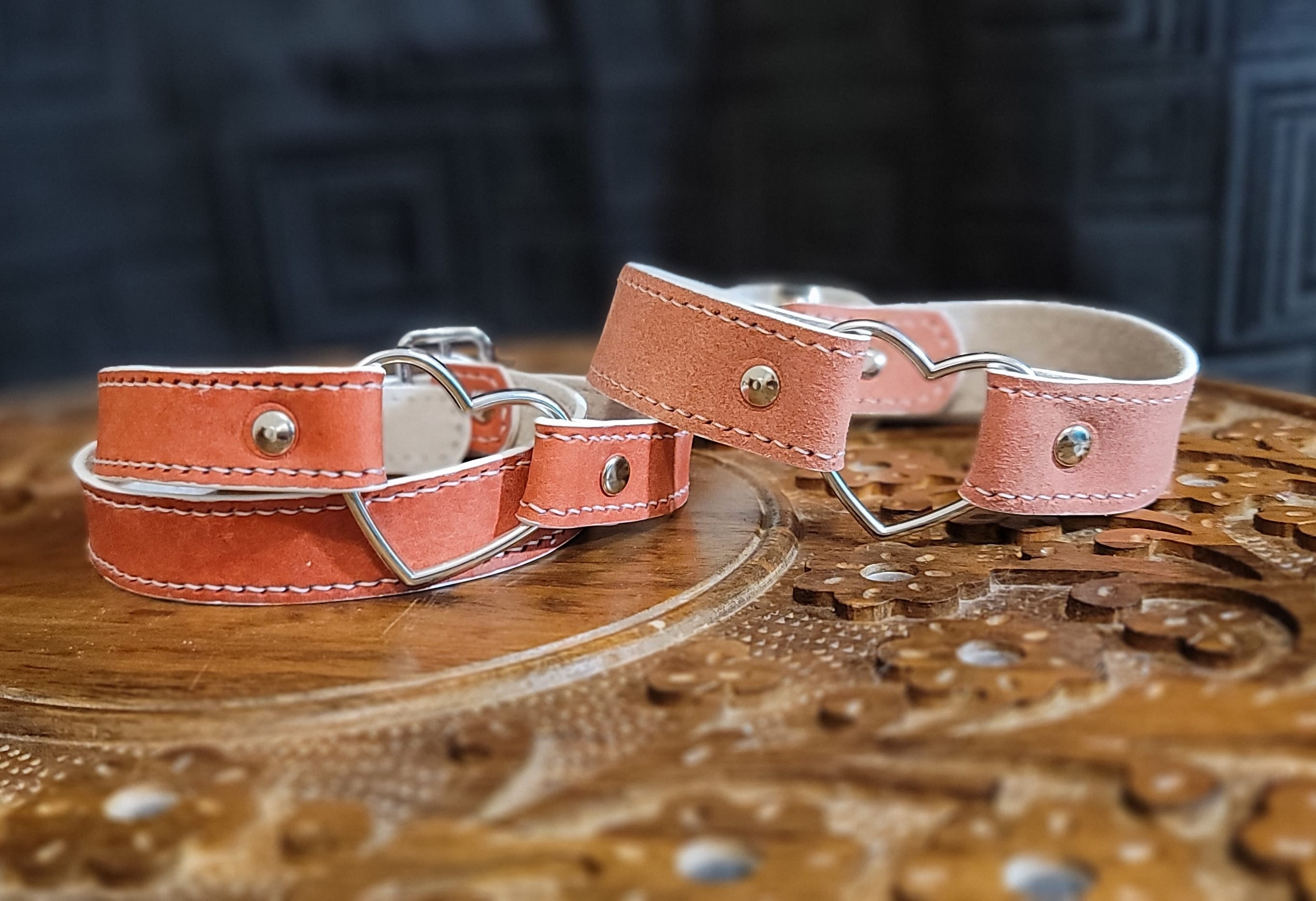 leather leg garter & collar I made r/bdsm