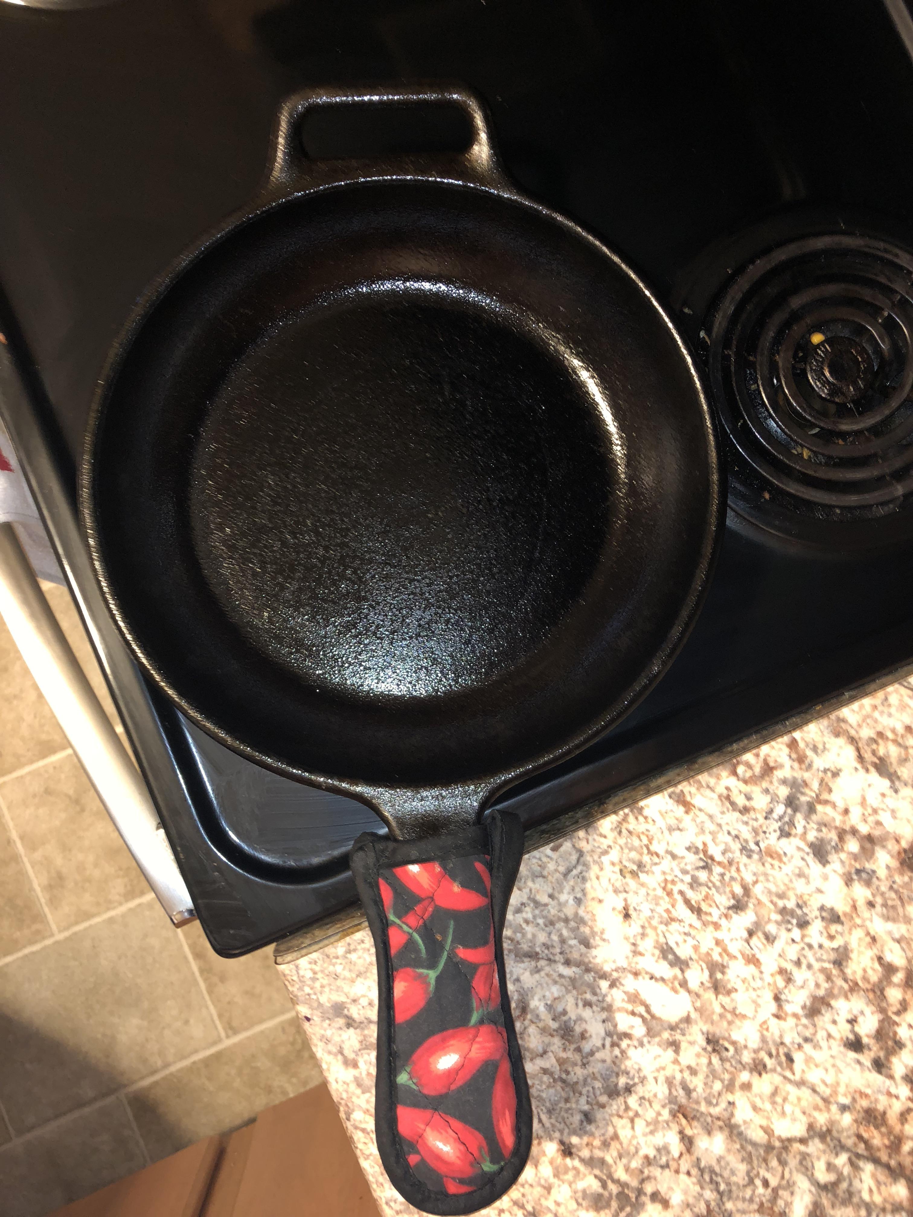 How am I doing on seasoning my Lodge cast iron? I have cooked in it 60