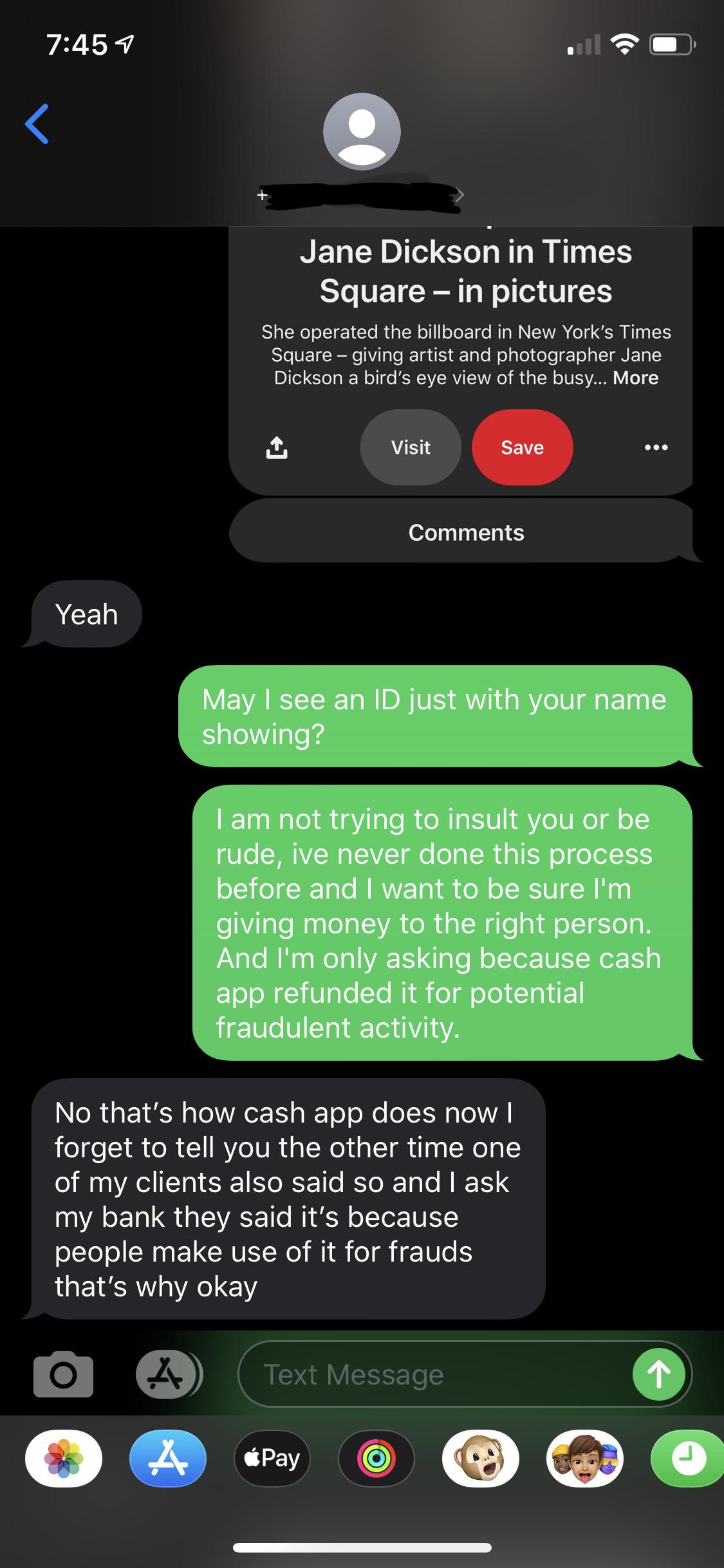 Landlord on Roomster asking for application fee through cash app. Scam