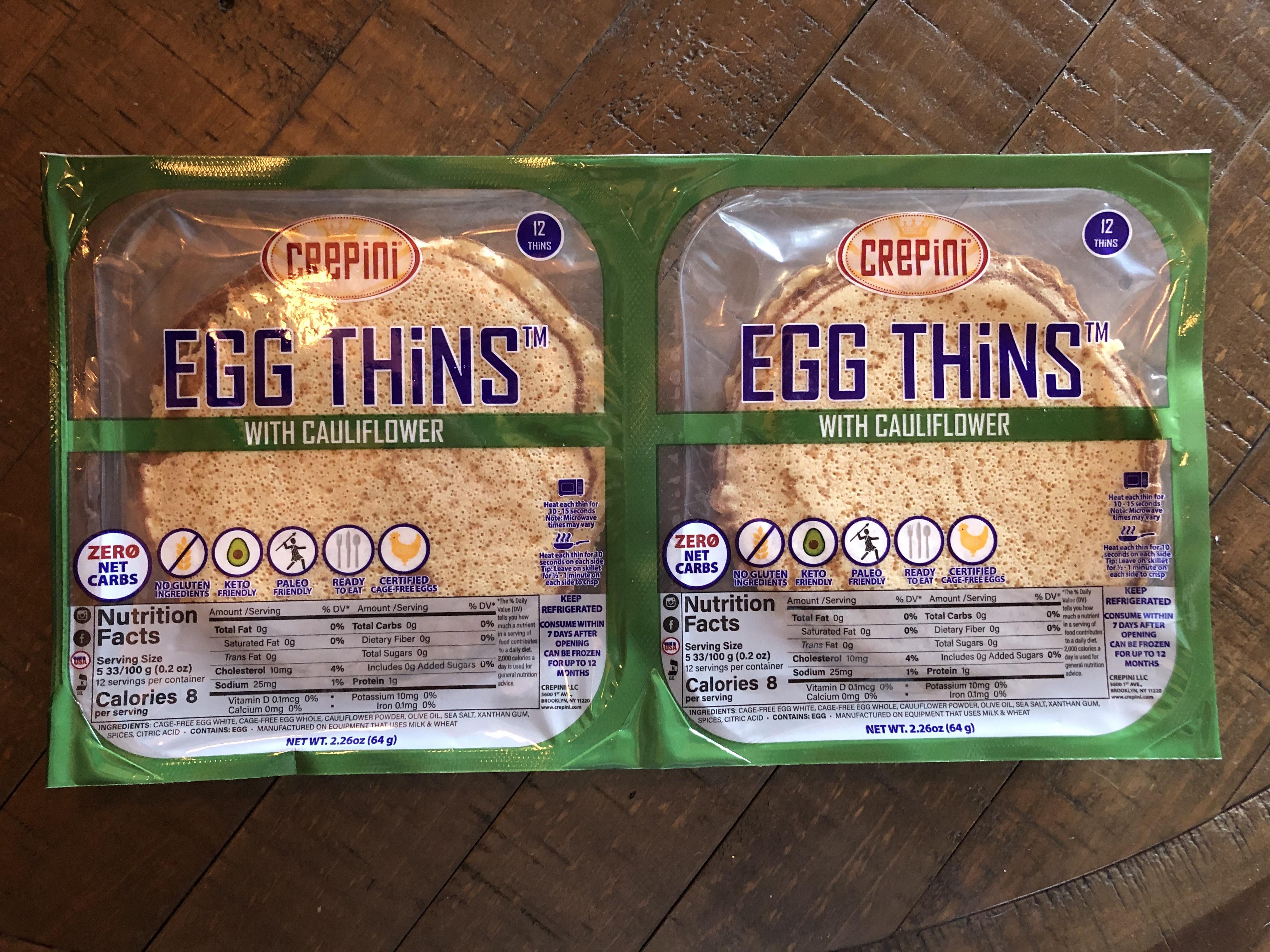 Egg Thins “Crepes” Found these at my local Costco! r/Keto_Food