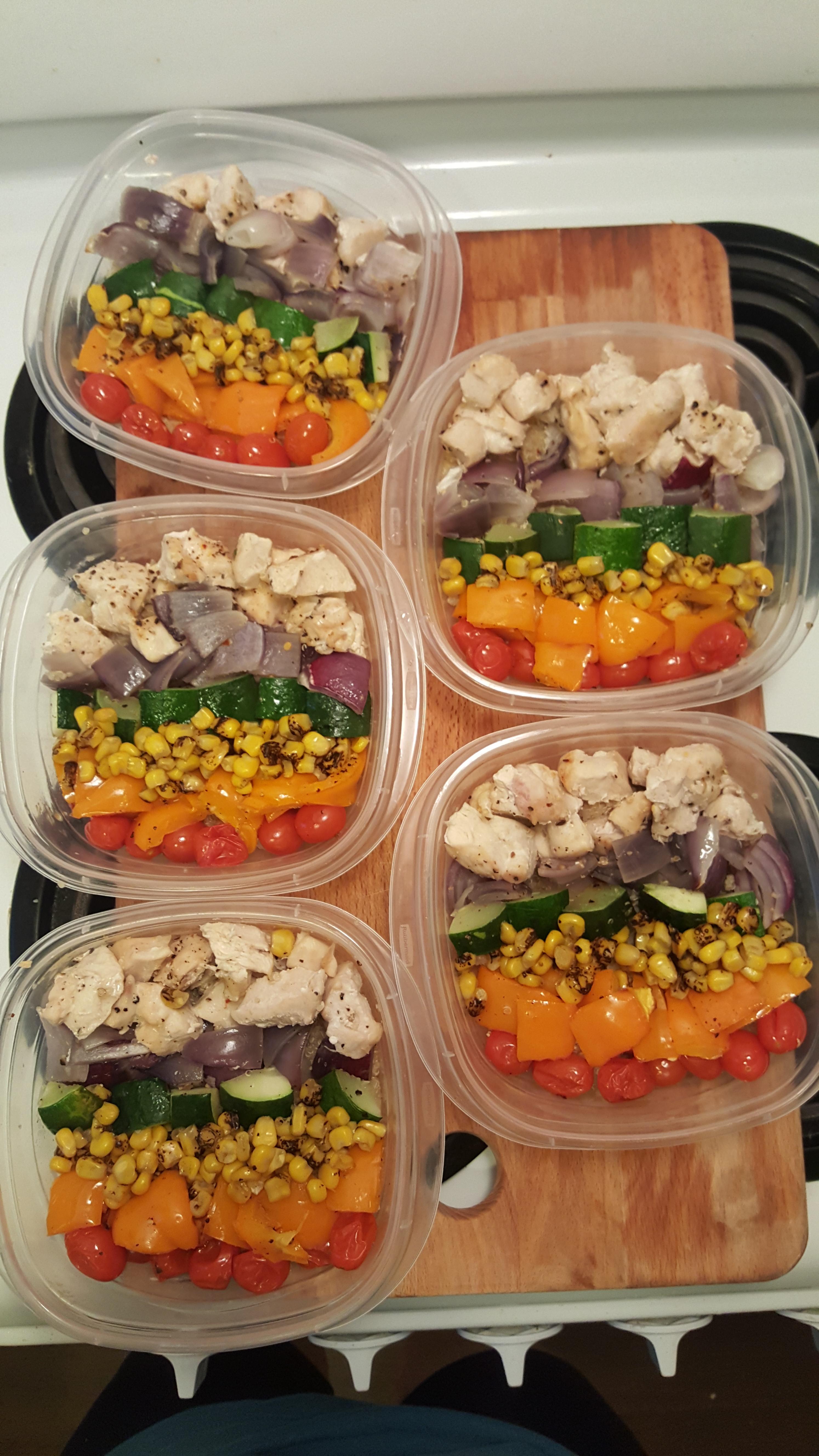 Meal prep time! Roasted chicken and veggies r/healthyeating
