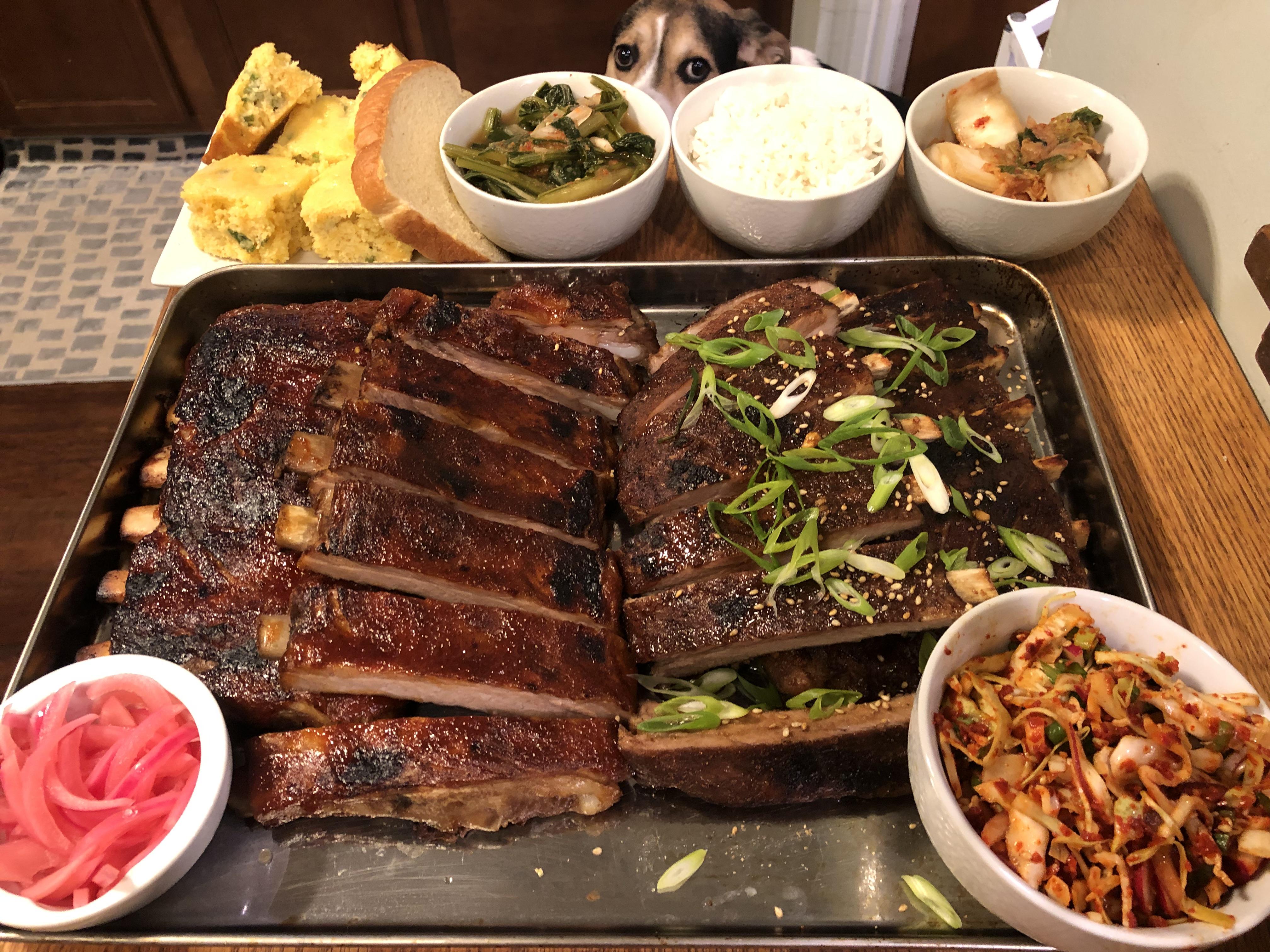 Rib dinner r/FoodPorn