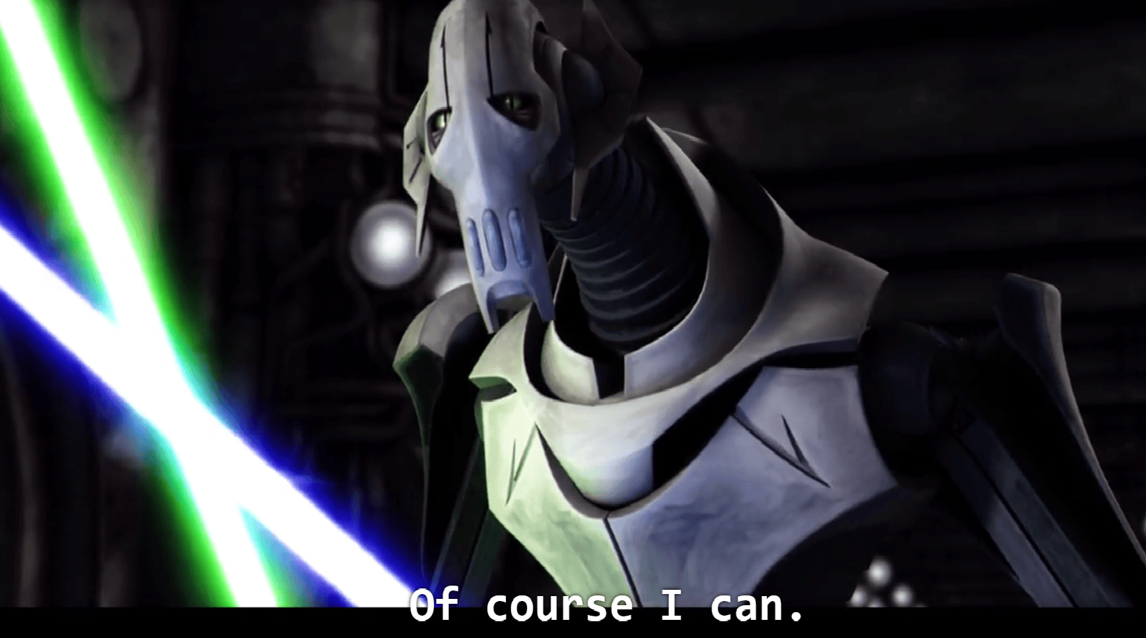MRW Someone says I can't make a General Grievous meme out of any quote